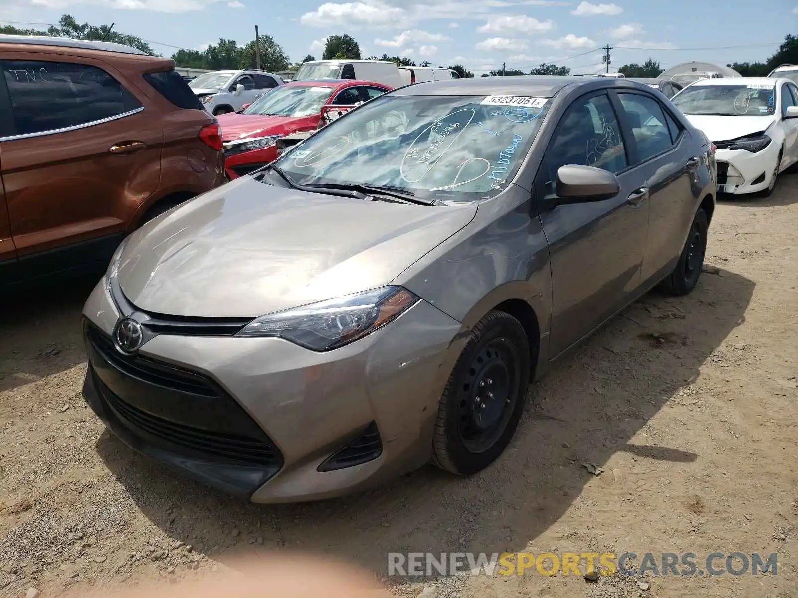 2 Photograph of a damaged car 5YFBURHE6KP887131 TOYOTA COROLLA 2019