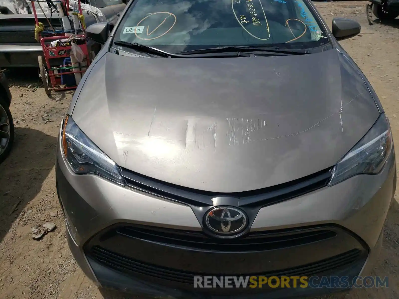 9 Photograph of a damaged car 5YFBURHE6KP887131 TOYOTA COROLLA 2019