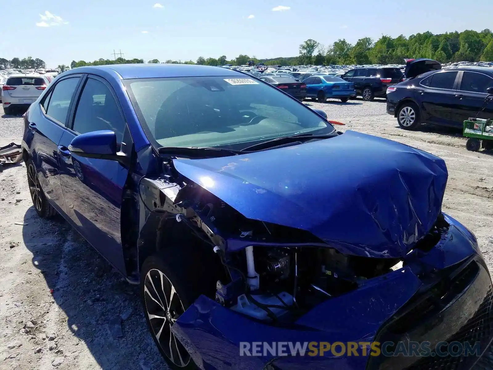 1 Photograph of a damaged car 5YFBURHE6KP887226 TOYOTA COROLLA 2019