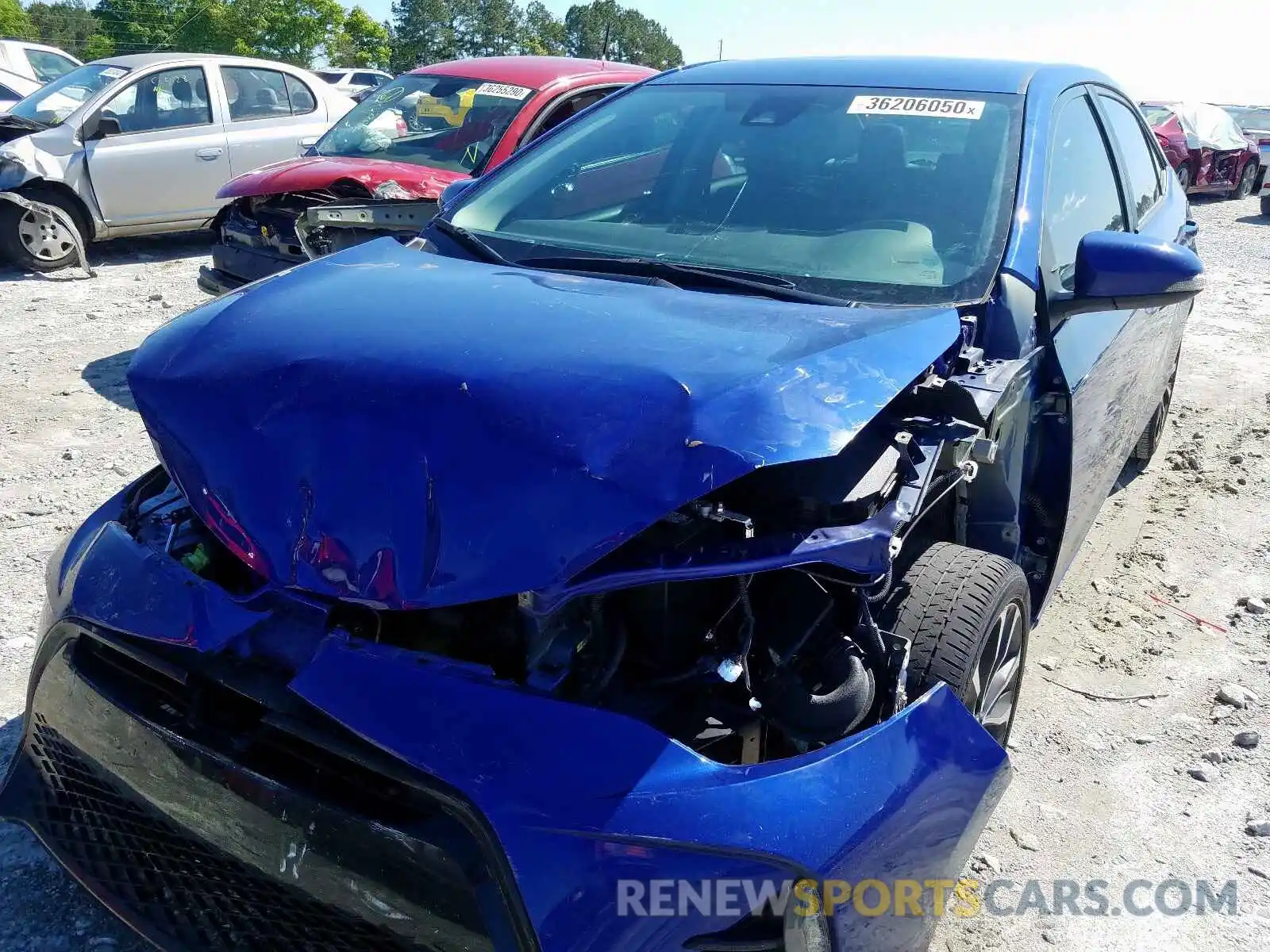 2 Photograph of a damaged car 5YFBURHE6KP887226 TOYOTA COROLLA 2019