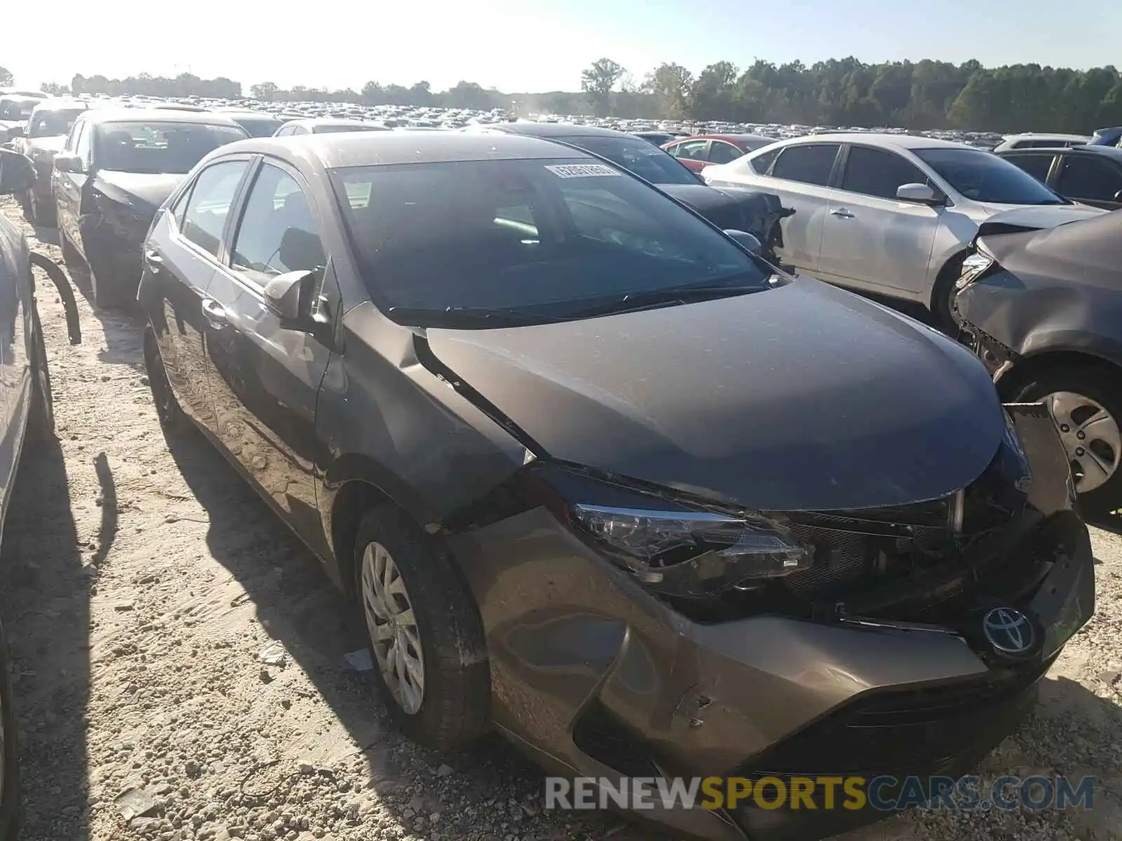 1 Photograph of a damaged car 5YFBURHE6KP887243 TOYOTA COROLLA 2019