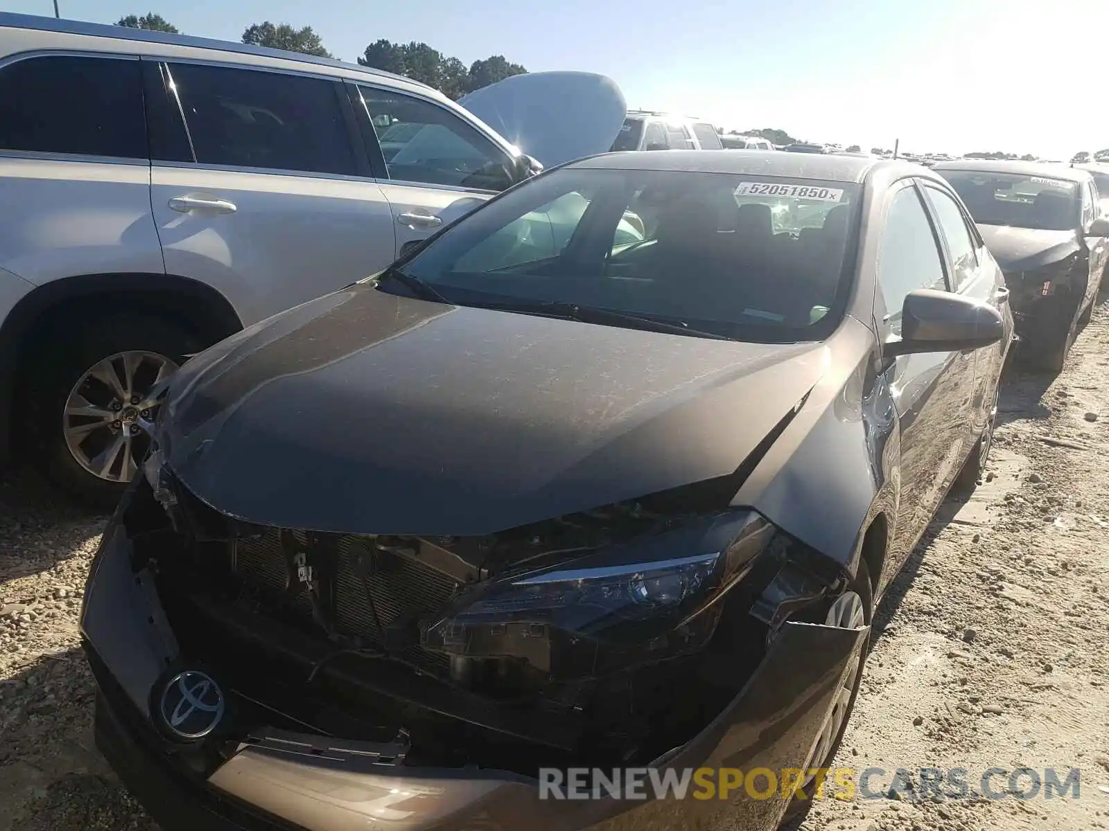 2 Photograph of a damaged car 5YFBURHE6KP887243 TOYOTA COROLLA 2019