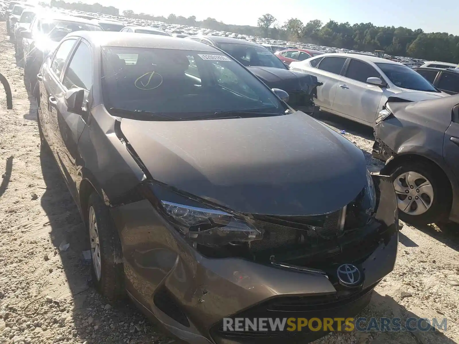 9 Photograph of a damaged car 5YFBURHE6KP887243 TOYOTA COROLLA 2019