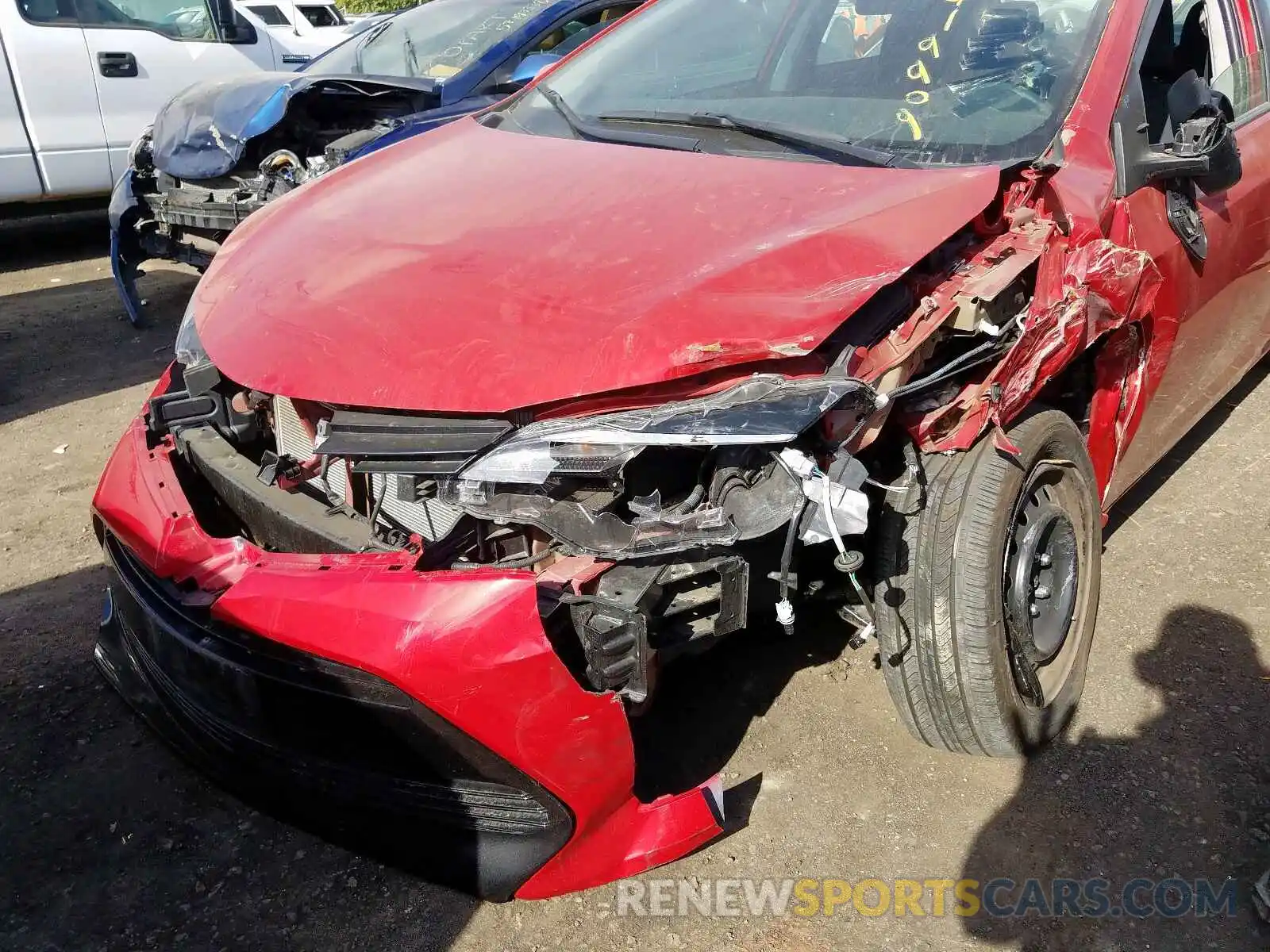 9 Photograph of a damaged car 5YFBURHE6KP887419 TOYOTA COROLLA 2019