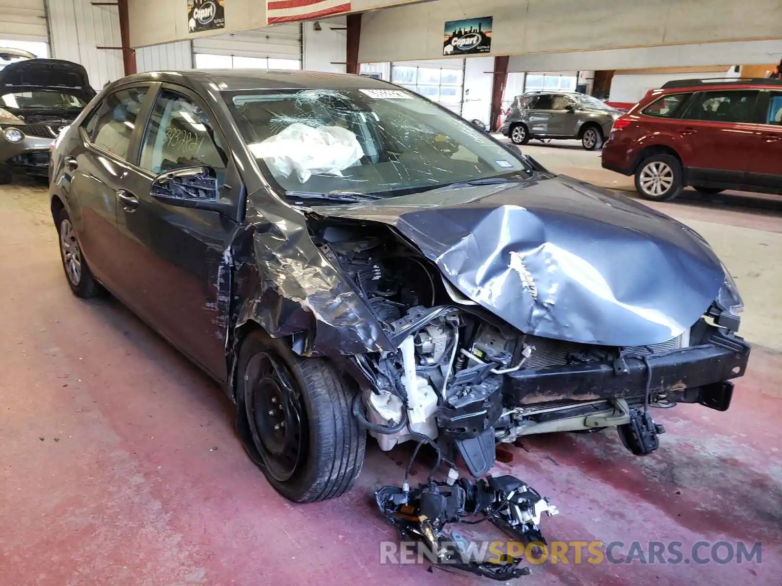 1 Photograph of a damaged car 5YFBURHE6KP888196 TOYOTA COROLLA 2019