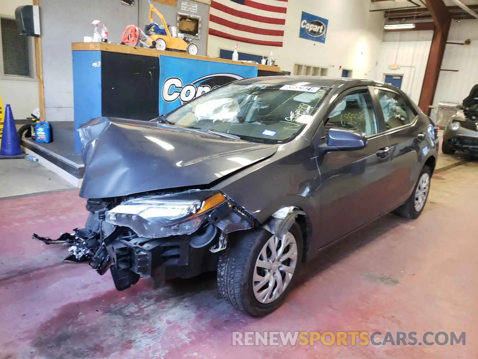 2 Photograph of a damaged car 5YFBURHE6KP888196 TOYOTA COROLLA 2019