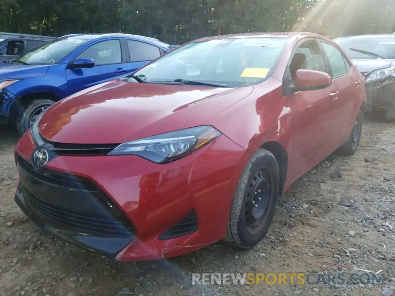 2 Photograph of a damaged car 5YFBURHE6KP888800 TOYOTA COROLLA 2019