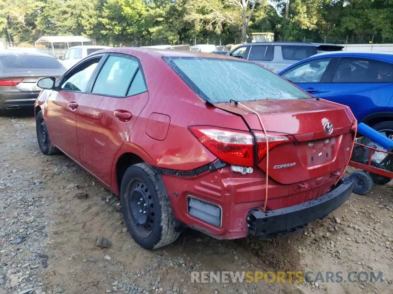 3 Photograph of a damaged car 5YFBURHE6KP888800 TOYOTA COROLLA 2019