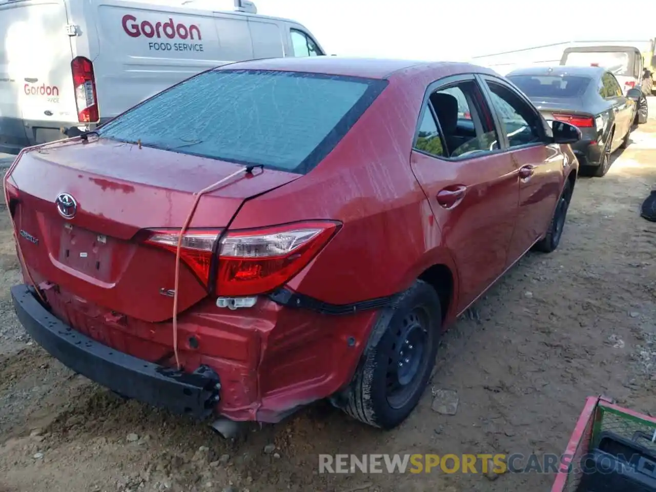 4 Photograph of a damaged car 5YFBURHE6KP888800 TOYOTA COROLLA 2019