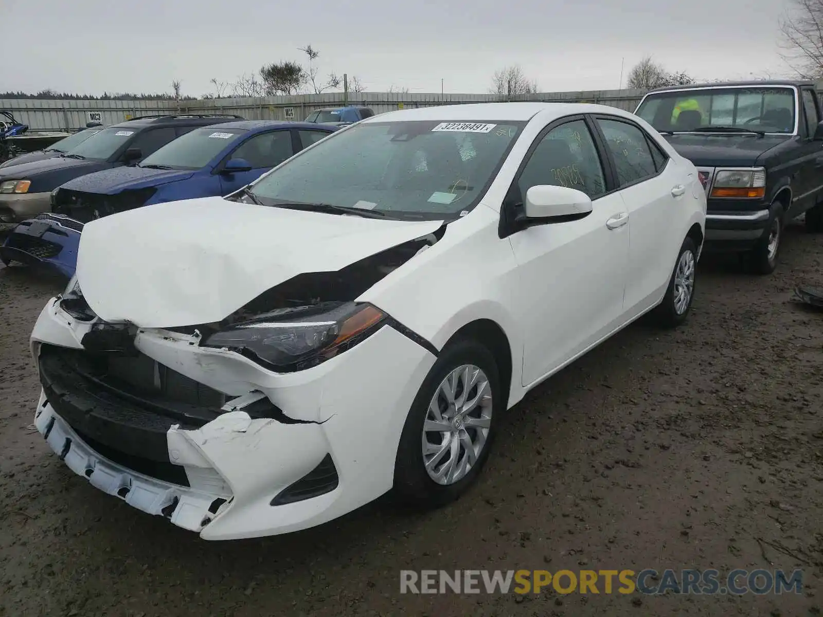 2 Photograph of a damaged car 5YFBURHE6KP888912 TOYOTA COROLLA 2019