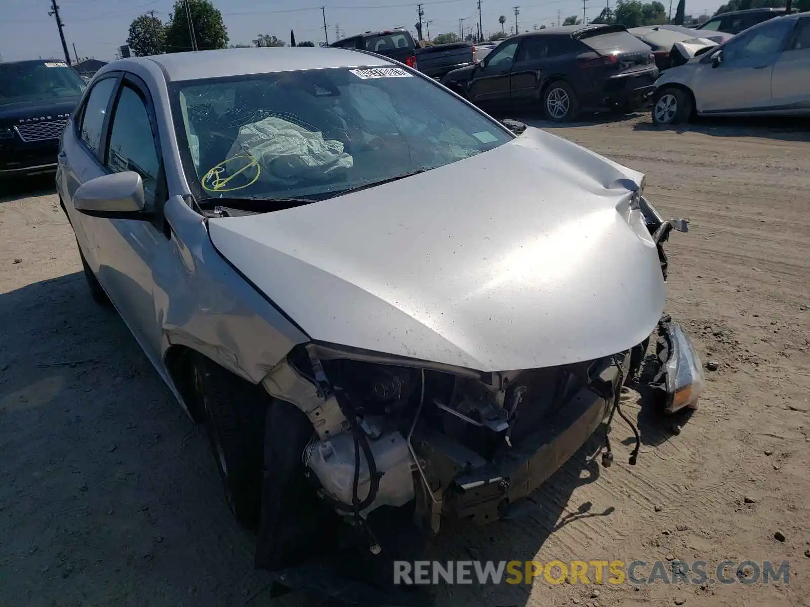 1 Photograph of a damaged car 5YFBURHE6KP889204 TOYOTA COROLLA 2019