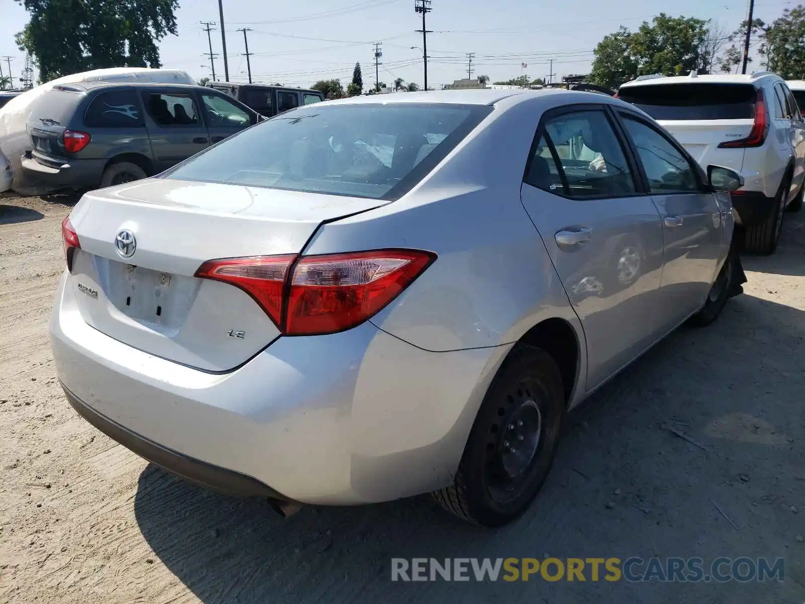 4 Photograph of a damaged car 5YFBURHE6KP889204 TOYOTA COROLLA 2019