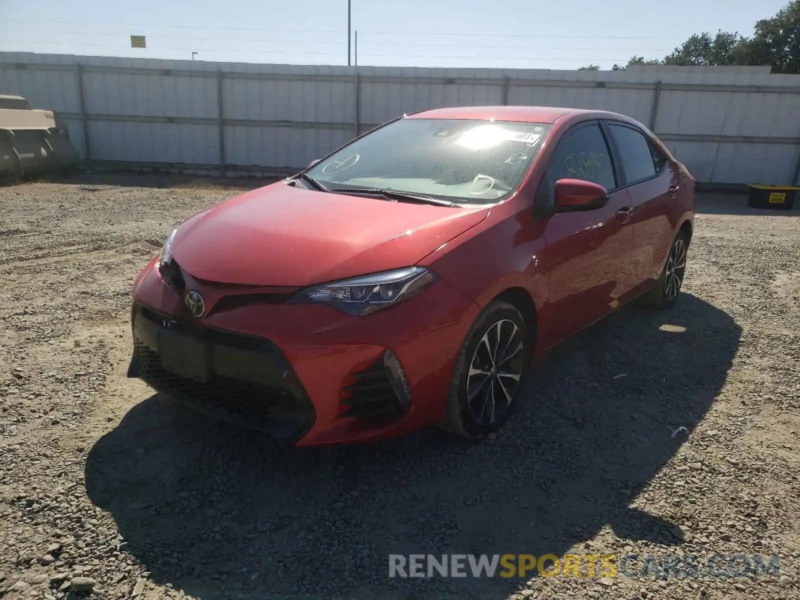 2 Photograph of a damaged car 5YFBURHE6KP889283 TOYOTA COROLLA 2019