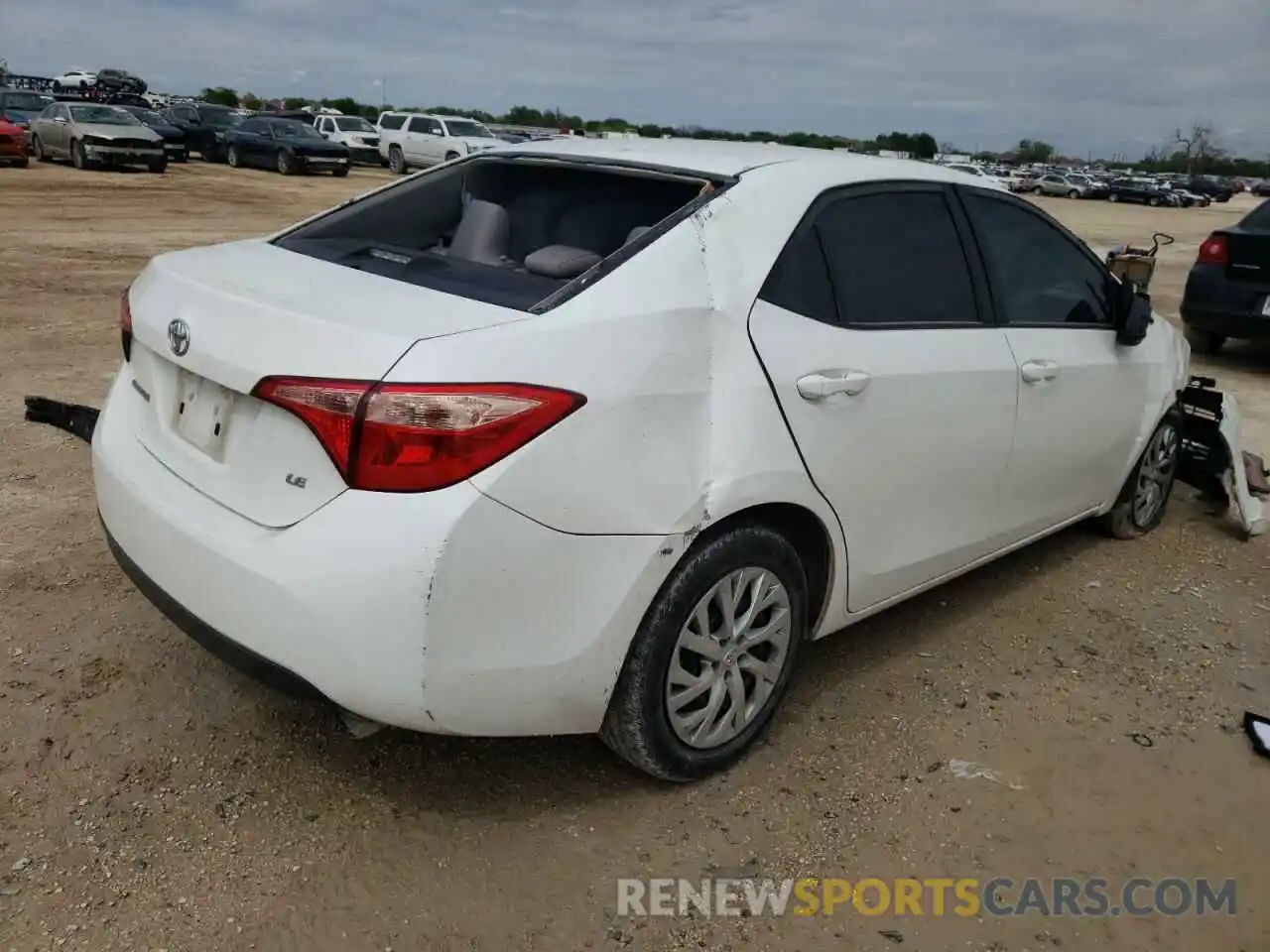 4 Photograph of a damaged car 5YFBURHE6KP889381 TOYOTA COROLLA 2019