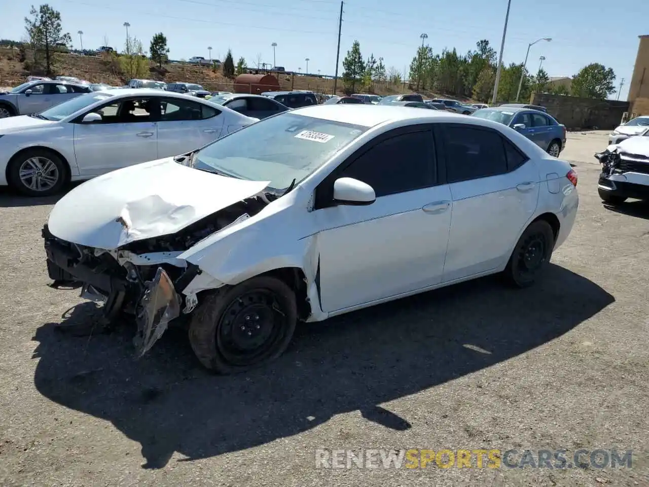 1 Photograph of a damaged car 5YFBURHE6KP889431 TOYOTA COROLLA 2019
