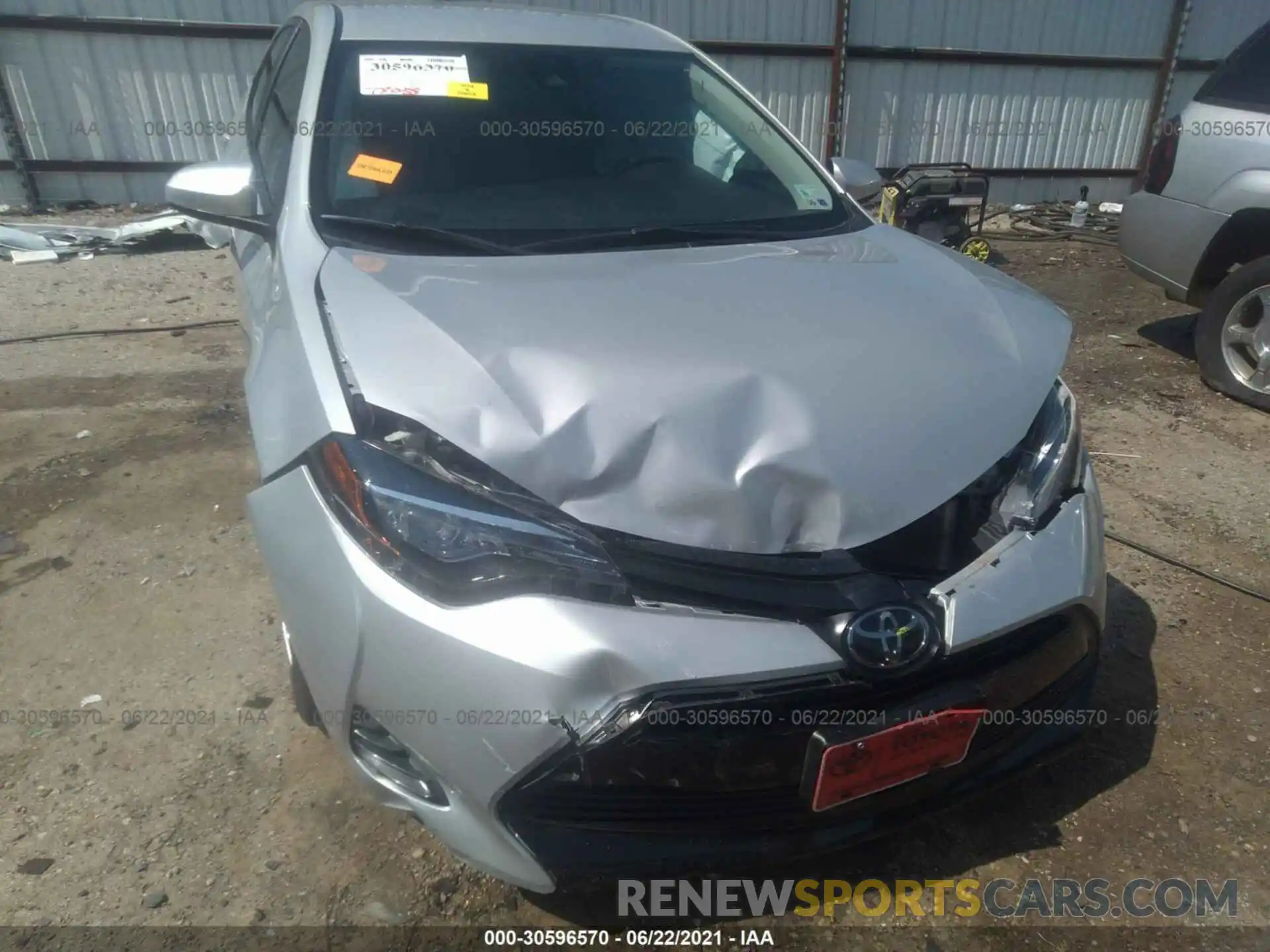 6 Photograph of a damaged car 5YFBURHE6KP889588 TOYOTA COROLLA 2019