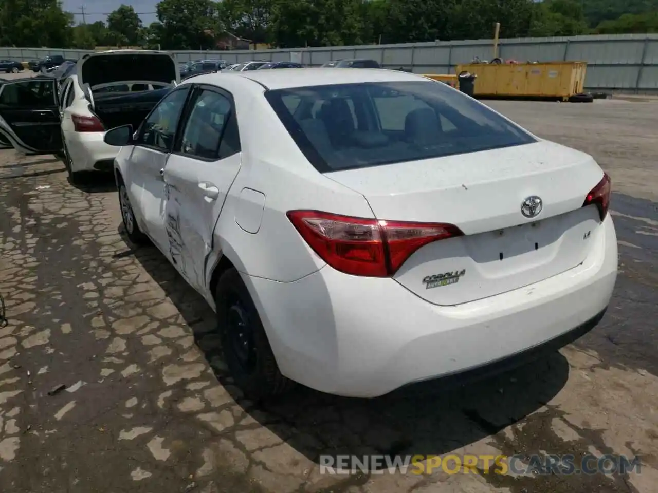 3 Photograph of a damaged car 5YFBURHE6KP890112 TOYOTA COROLLA 2019