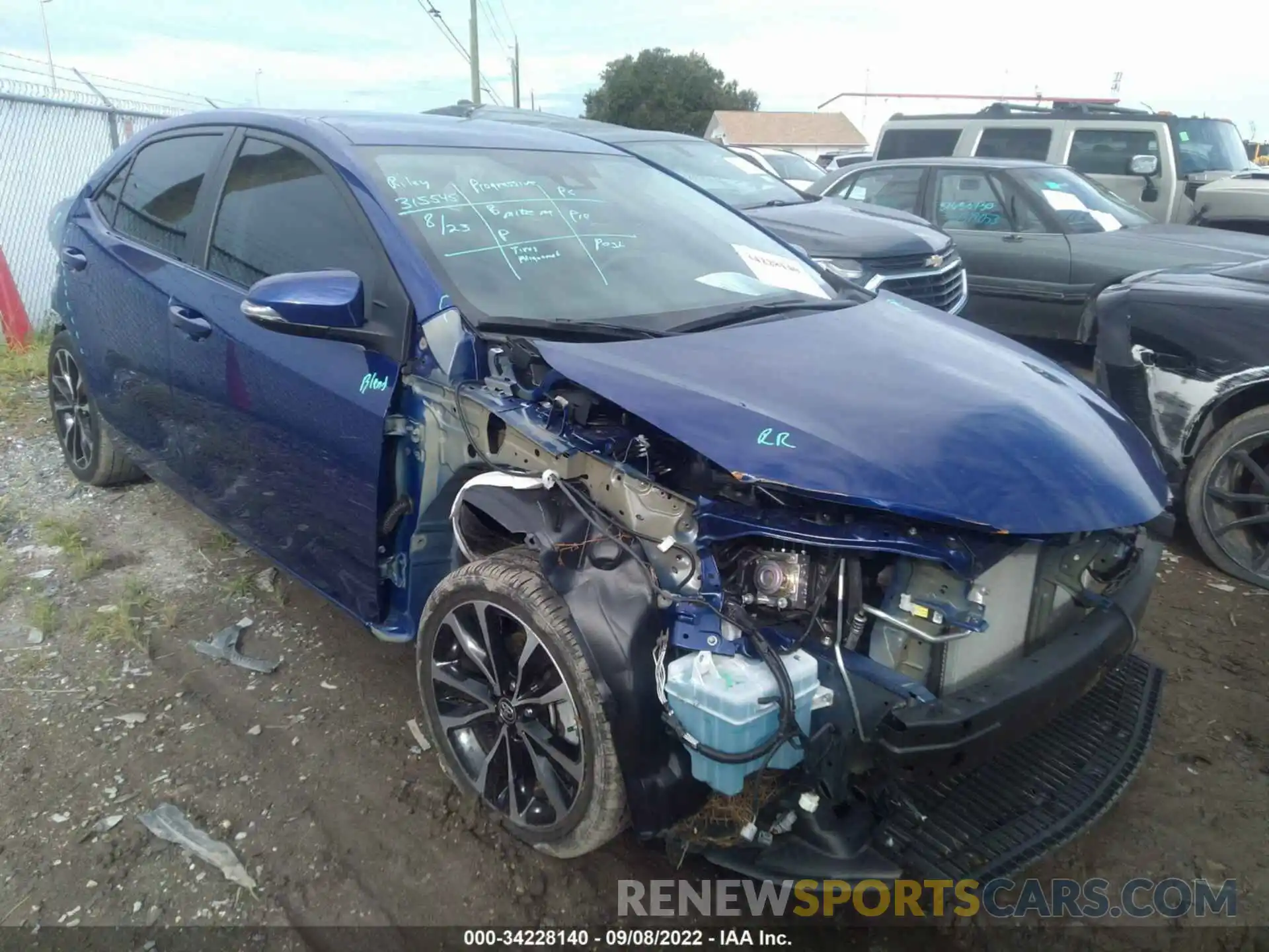 1 Photograph of a damaged car 5YFBURHE6KP890580 TOYOTA COROLLA 2019