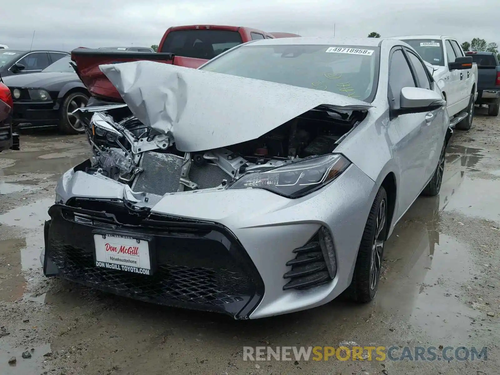 2 Photograph of a damaged car 5YFBURHE6KP890868 TOYOTA COROLLA 2019