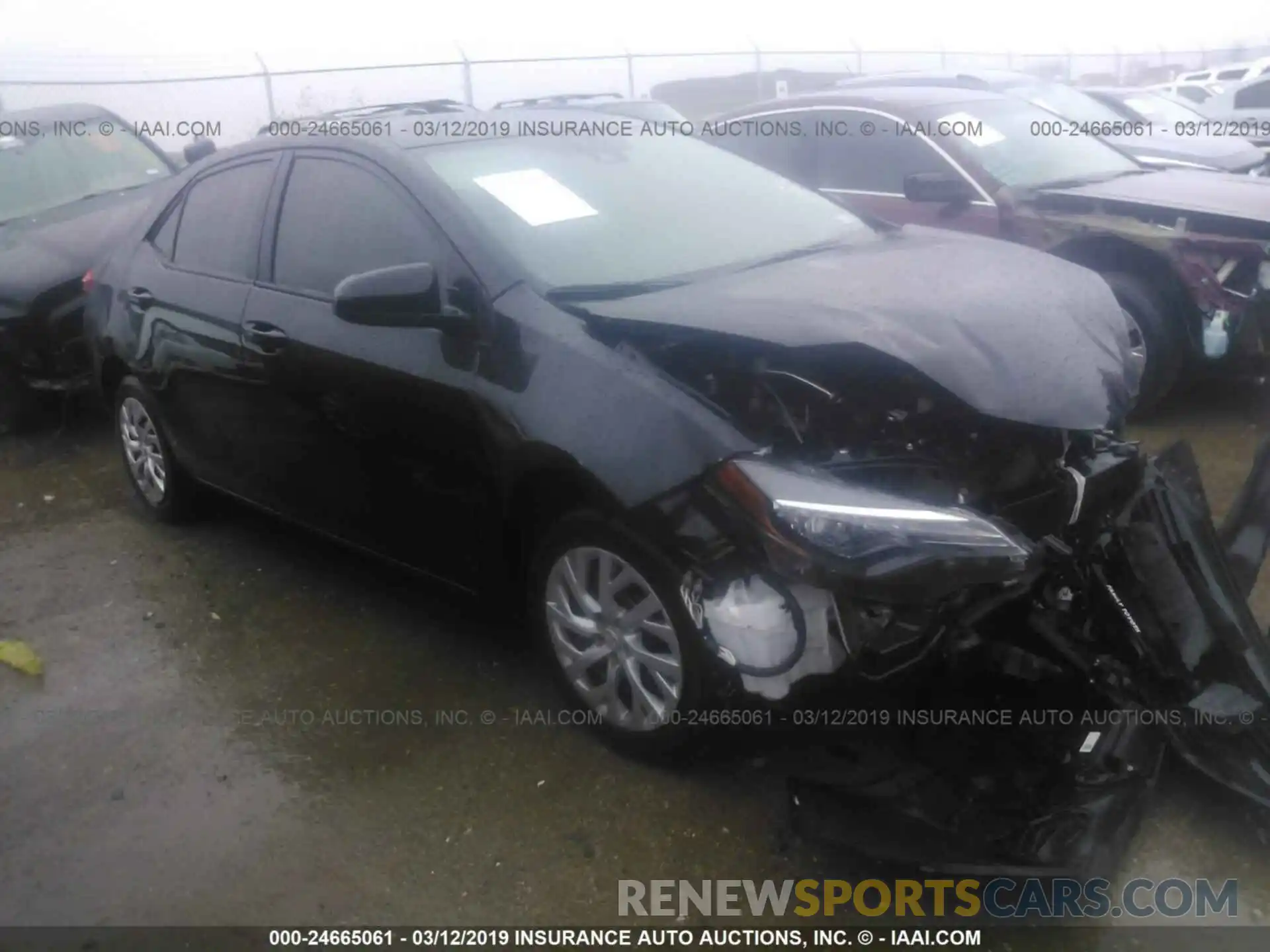 1 Photograph of a damaged car 5YFBURHE6KP891485 TOYOTA COROLLA 2019