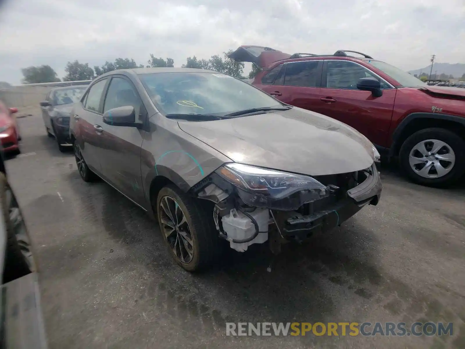 1 Photograph of a damaged car 5YFBURHE6KP891986 TOYOTA COROLLA 2019