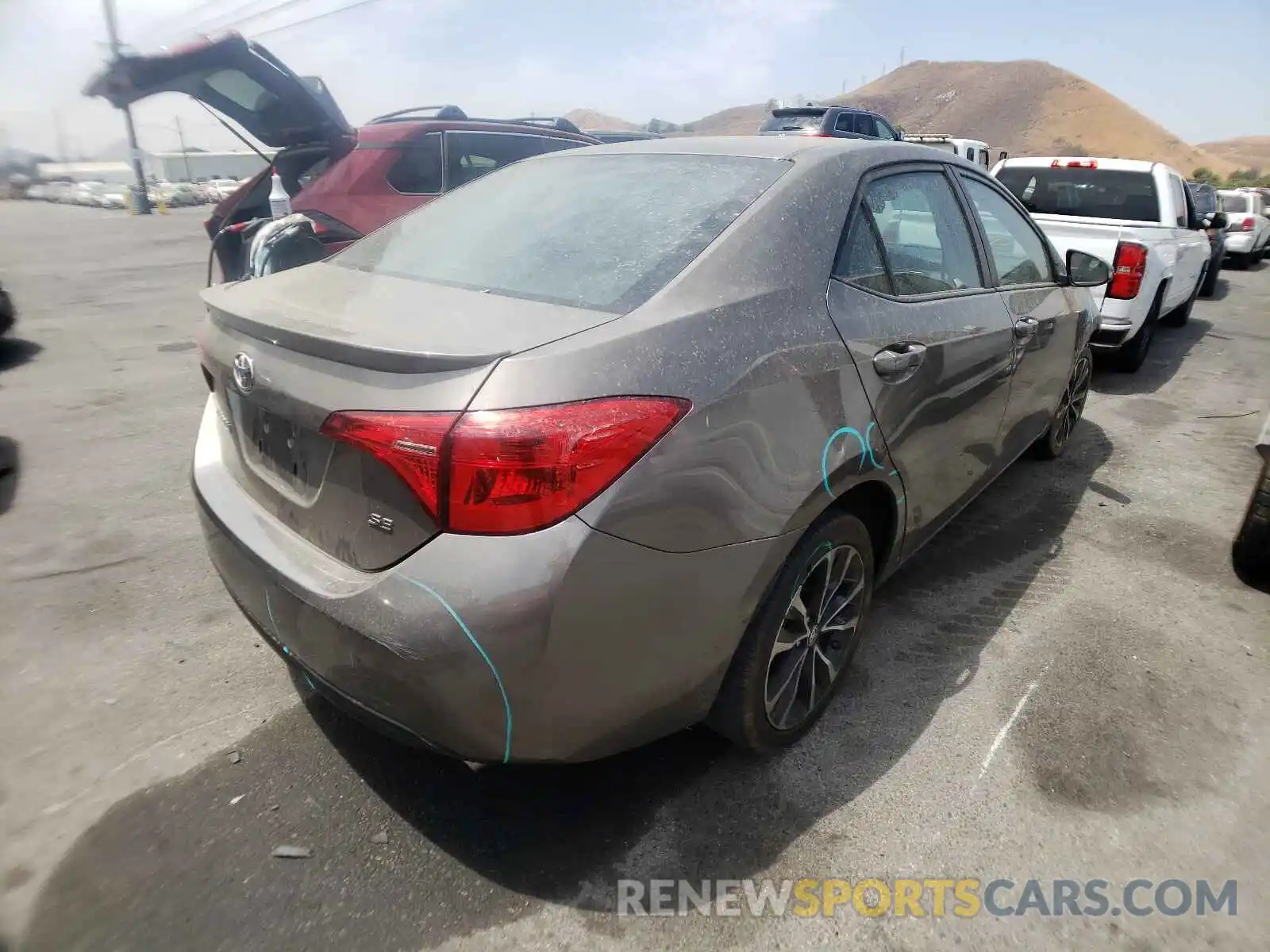 4 Photograph of a damaged car 5YFBURHE6KP891986 TOYOTA COROLLA 2019