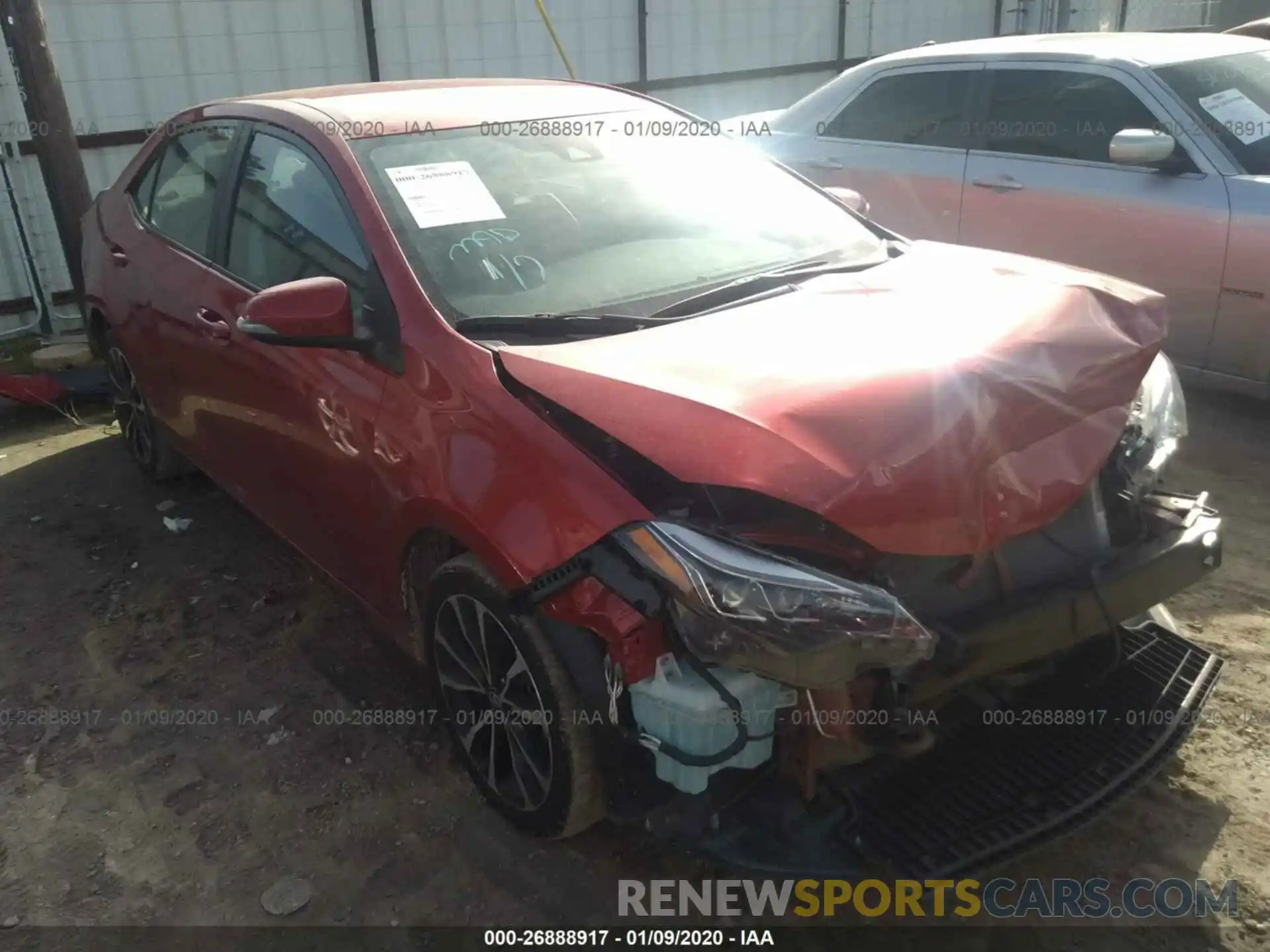 1 Photograph of a damaged car 5YFBURHE6KP892118 TOYOTA COROLLA 2019