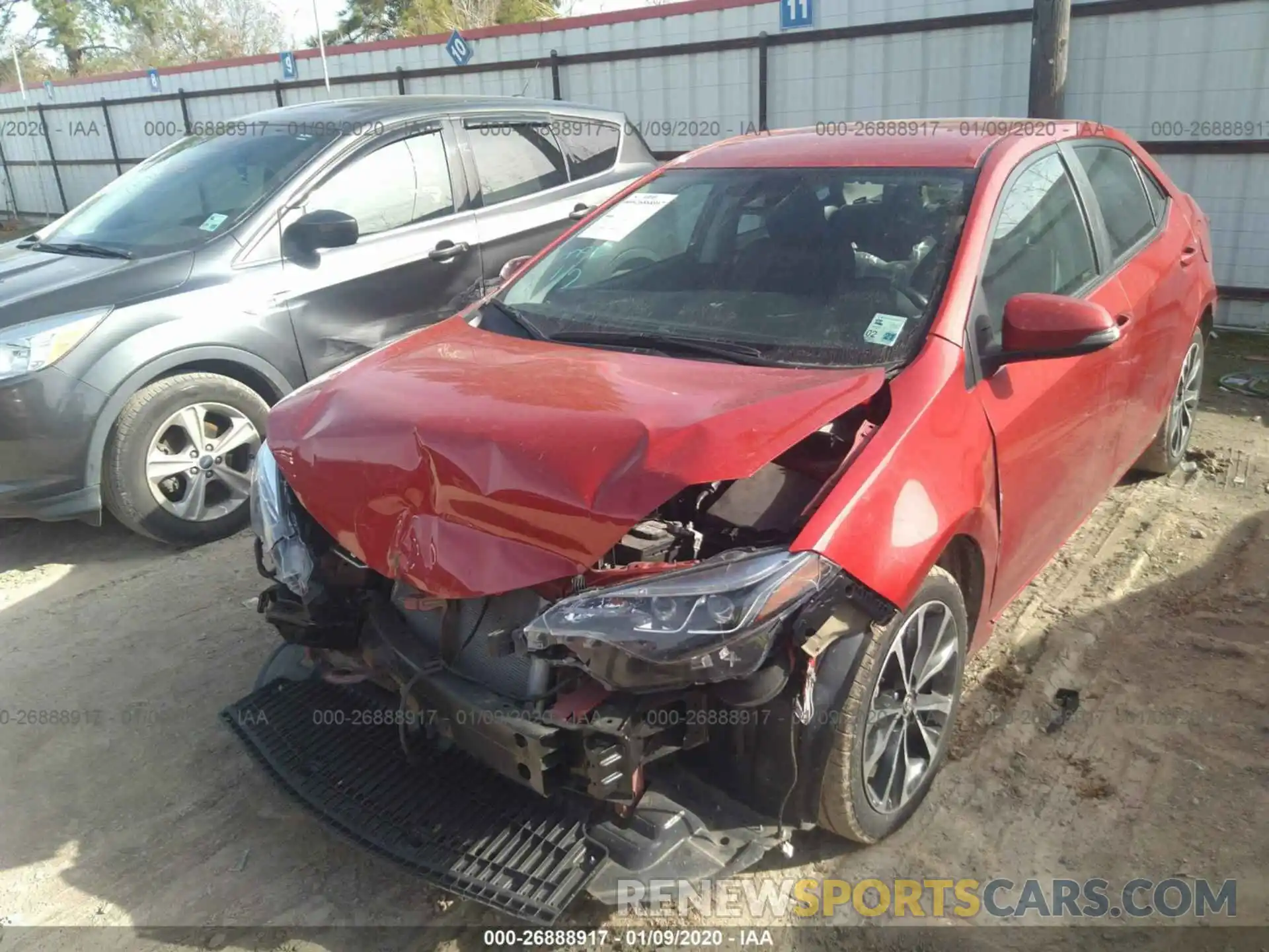 2 Photograph of a damaged car 5YFBURHE6KP892118 TOYOTA COROLLA 2019