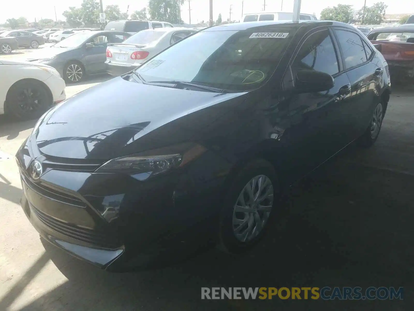 2 Photograph of a damaged car 5YFBURHE6KP892359 TOYOTA COROLLA 2019