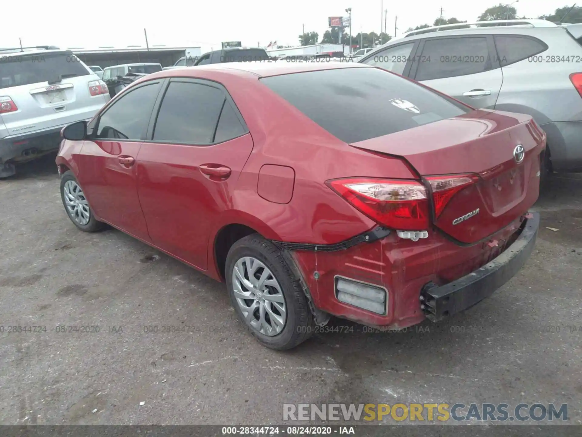 3 Photograph of a damaged car 5YFBURHE6KP892362 TOYOTA COROLLA 2019