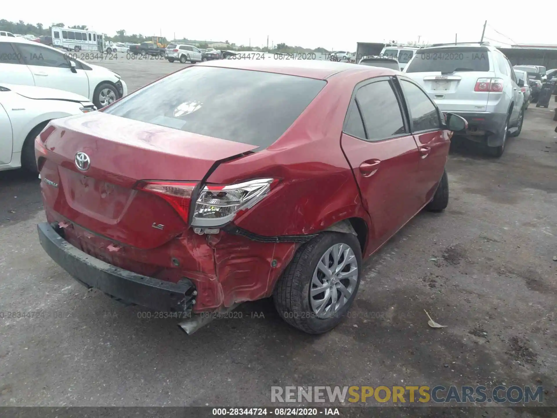 4 Photograph of a damaged car 5YFBURHE6KP892362 TOYOTA COROLLA 2019