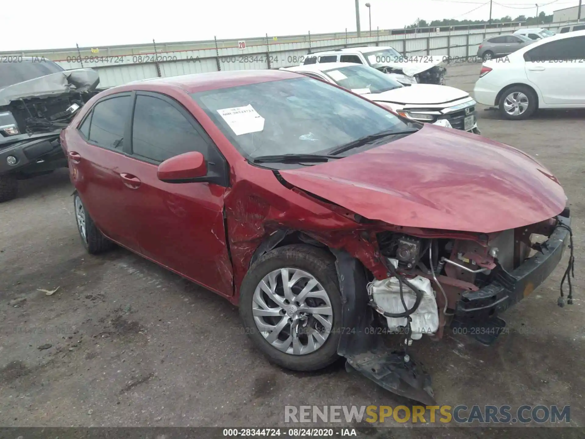 6 Photograph of a damaged car 5YFBURHE6KP892362 TOYOTA COROLLA 2019