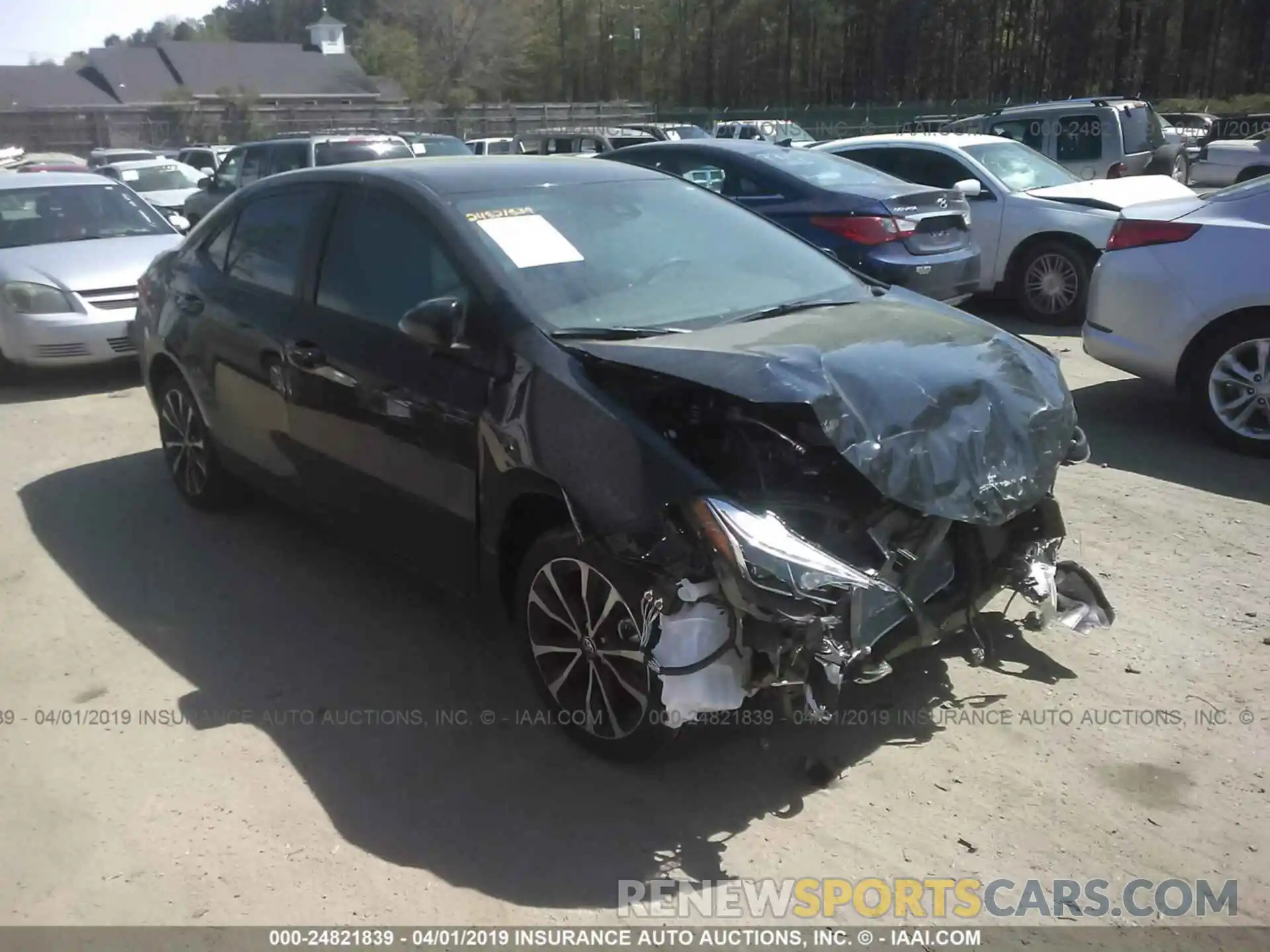 1 Photograph of a damaged car 5YFBURHE6KP893012 TOYOTA COROLLA 2019