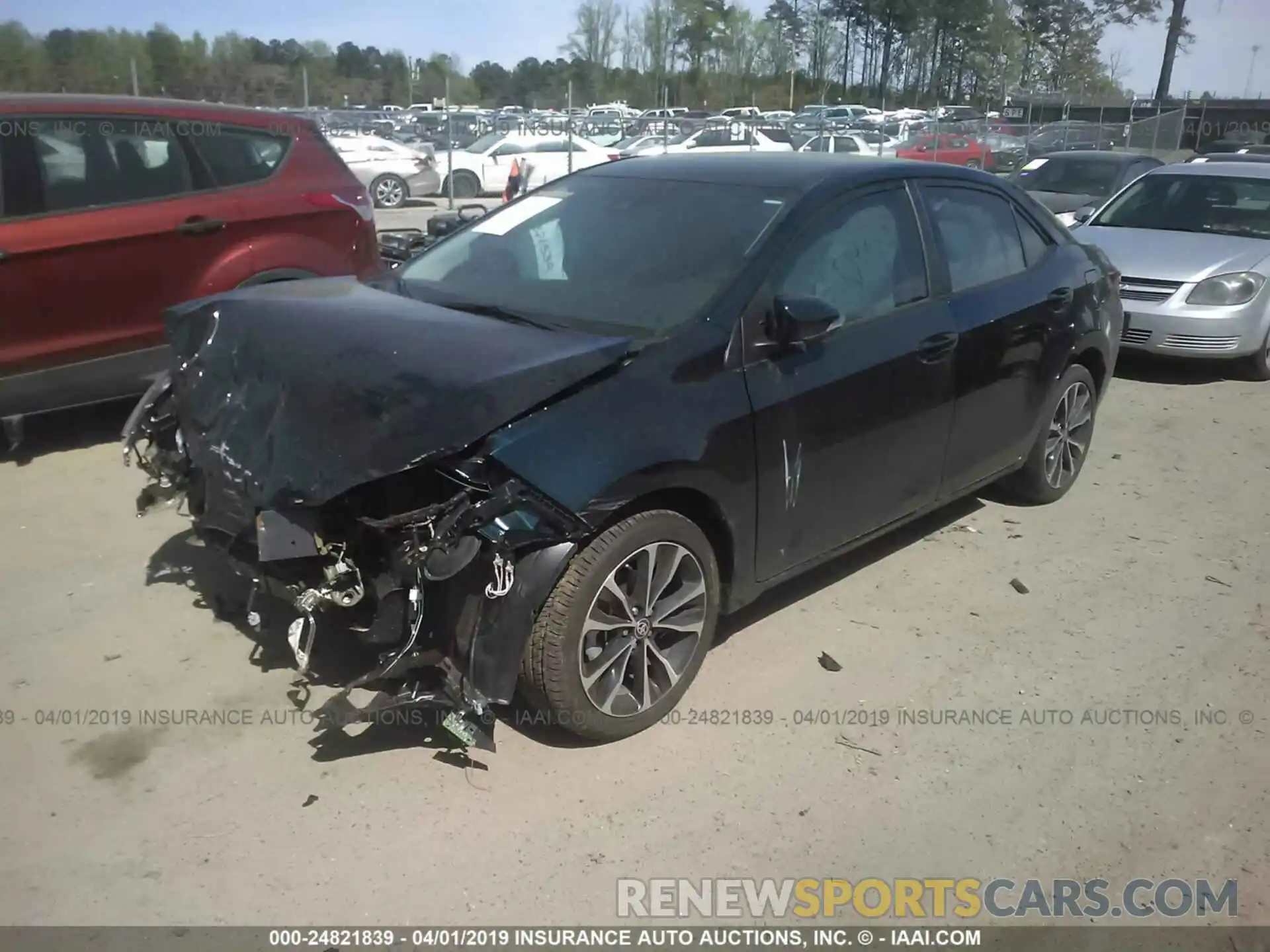 2 Photograph of a damaged car 5YFBURHE6KP893012 TOYOTA COROLLA 2019