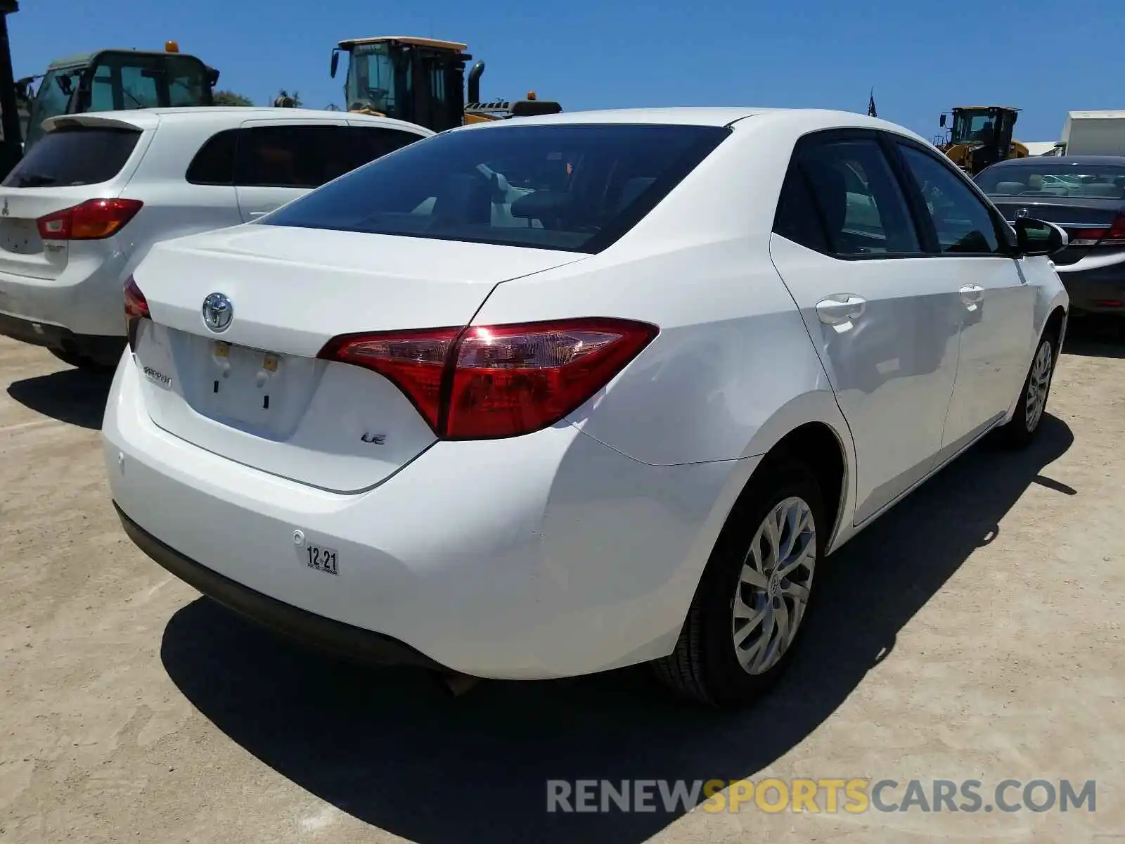 4 Photograph of a damaged car 5YFBURHE6KP893026 TOYOTA COROLLA 2019