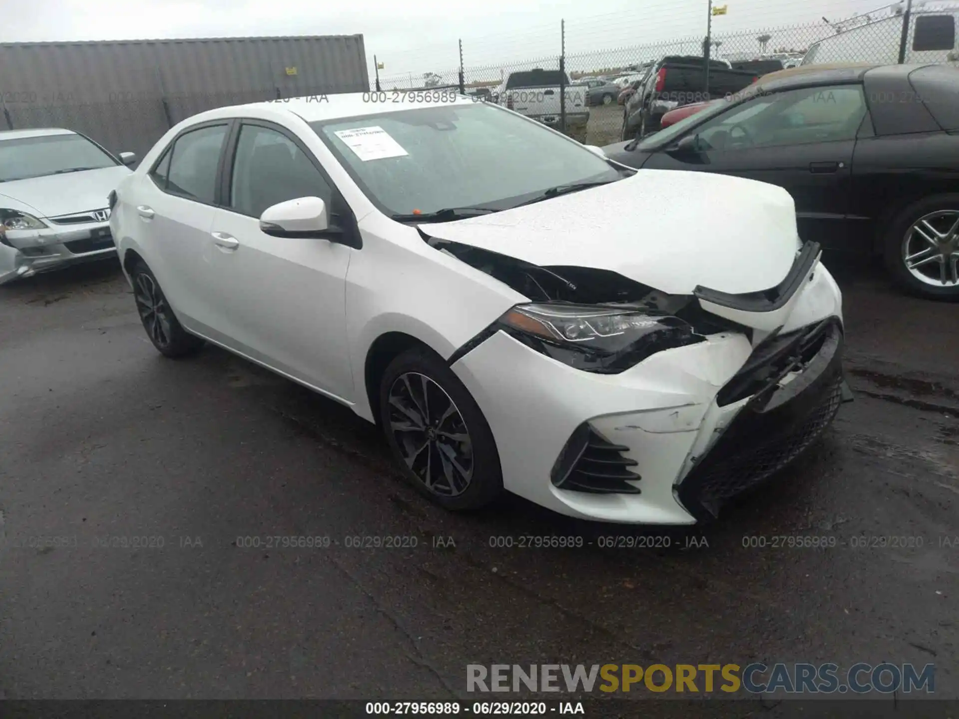 1 Photograph of a damaged car 5YFBURHE6KP893382 TOYOTA COROLLA 2019