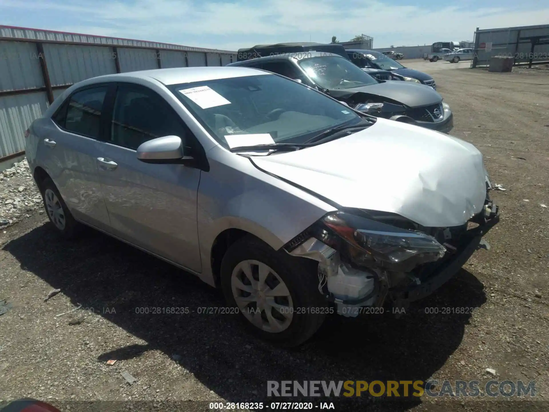 1 Photograph of a damaged car 5YFBURHE6KP893818 TOYOTA COROLLA 2019