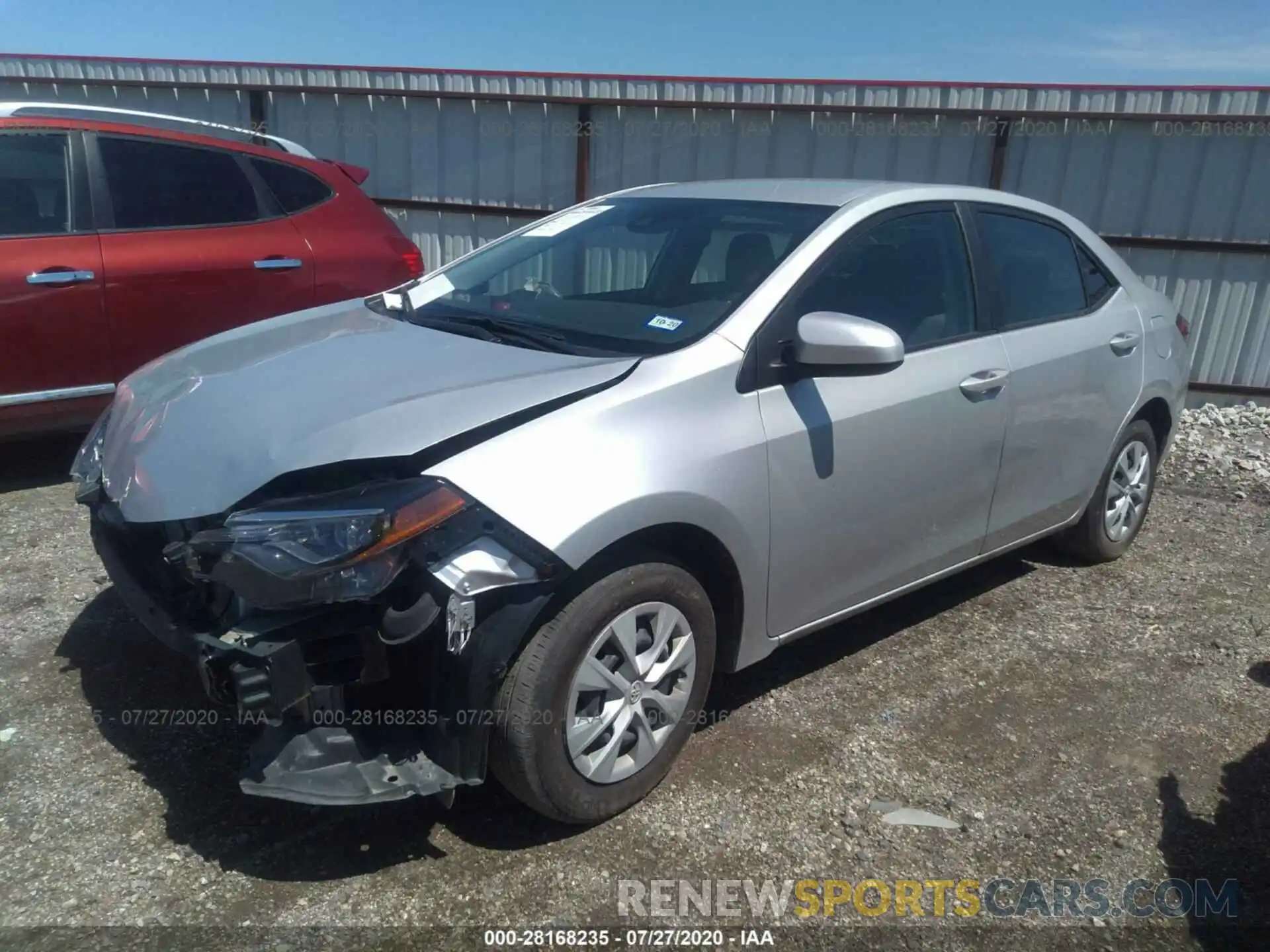 2 Photograph of a damaged car 5YFBURHE6KP893818 TOYOTA COROLLA 2019