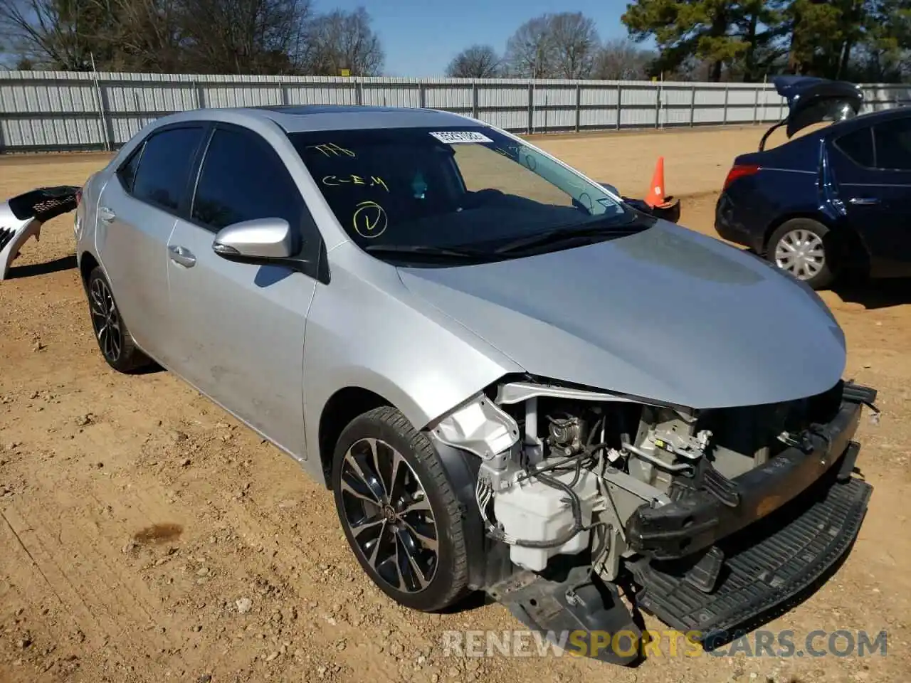 1 Photograph of a damaged car 5YFBURHE6KP894709 TOYOTA COROLLA 2019