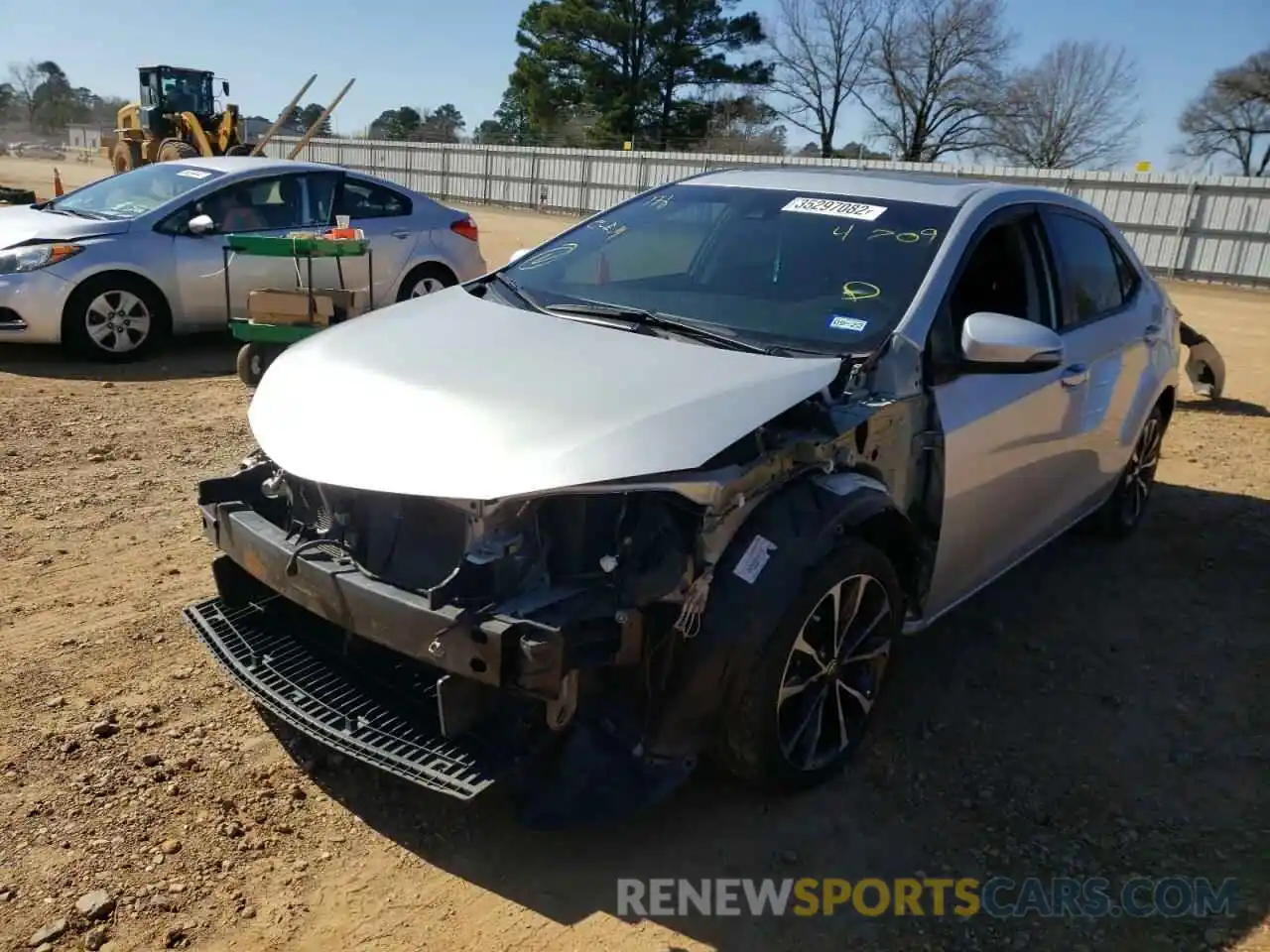 2 Photograph of a damaged car 5YFBURHE6KP894709 TOYOTA COROLLA 2019