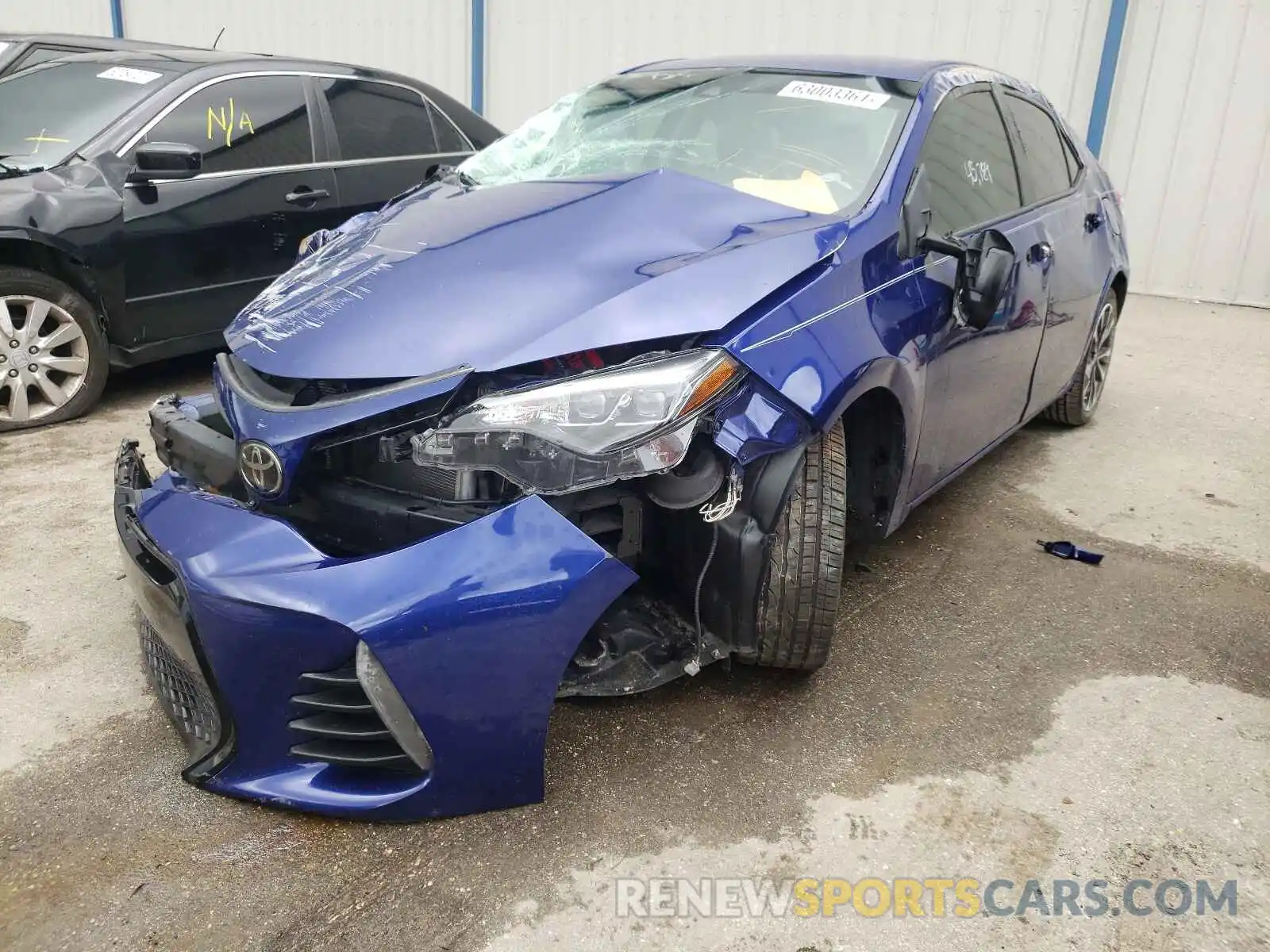 2 Photograph of a damaged car 5YFBURHE6KP894984 TOYOTA COROLLA 2019