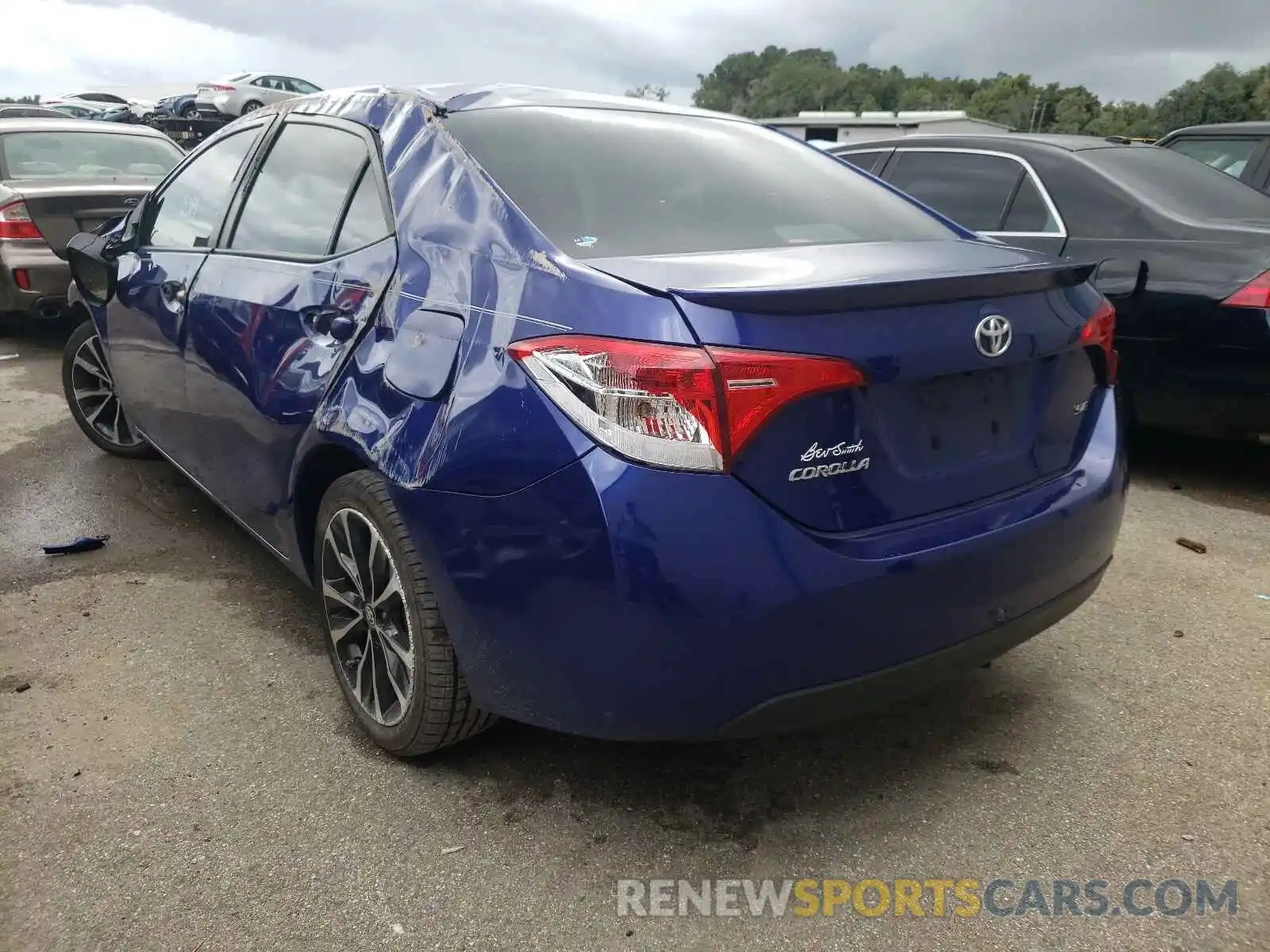 3 Photograph of a damaged car 5YFBURHE6KP894984 TOYOTA COROLLA 2019