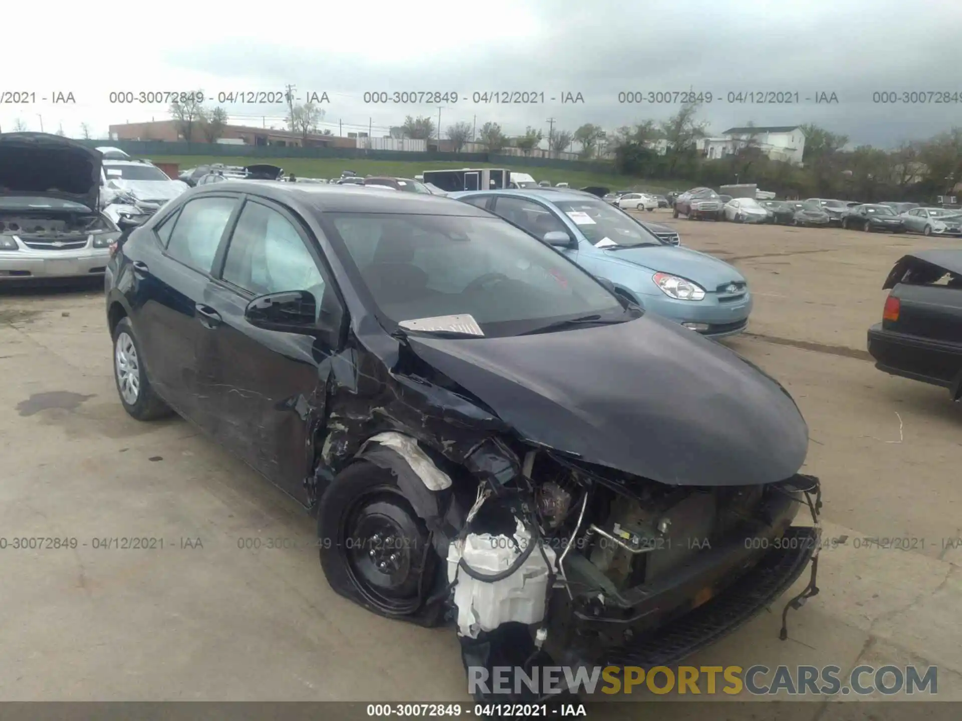 1 Photograph of a damaged car 5YFBURHE6KP895617 TOYOTA COROLLA 2019