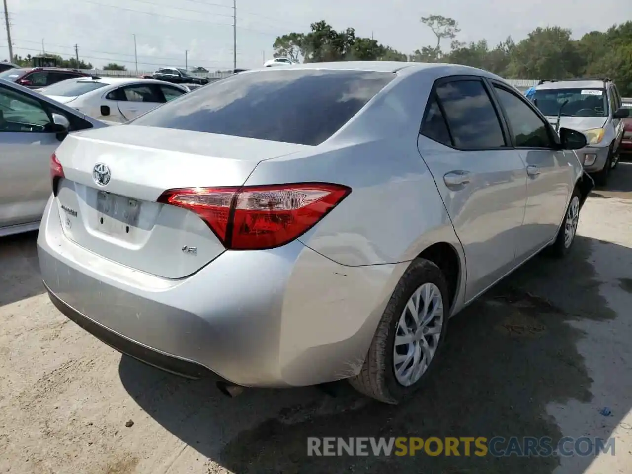 4 Photograph of a damaged car 5YFBURHE6KP895648 TOYOTA COROLLA 2019