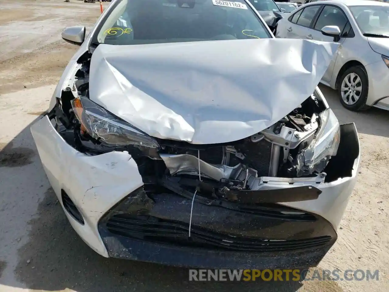 9 Photograph of a damaged car 5YFBURHE6KP895648 TOYOTA COROLLA 2019