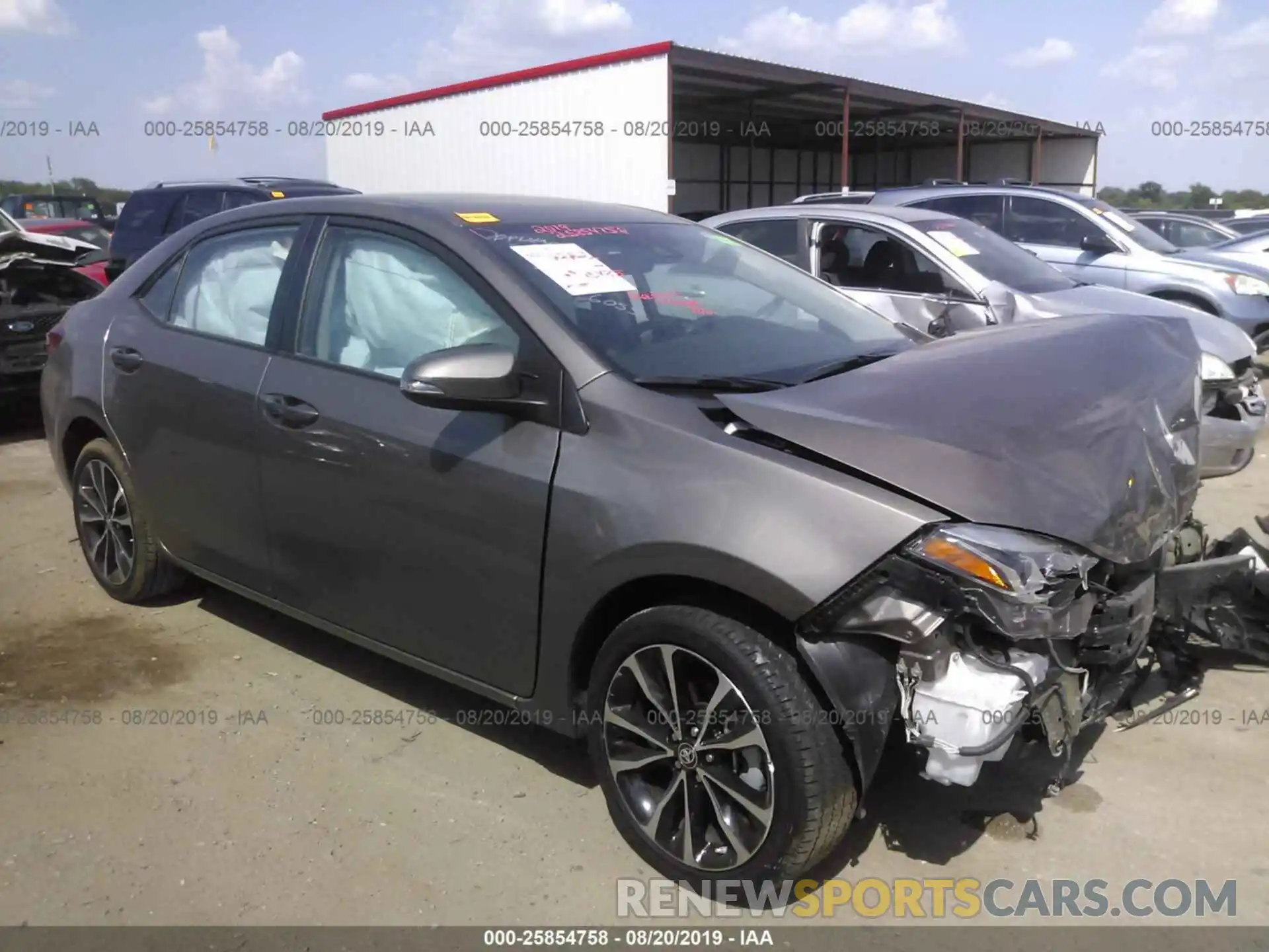 1 Photograph of a damaged car 5YFBURHE6KP896055 TOYOTA COROLLA 2019