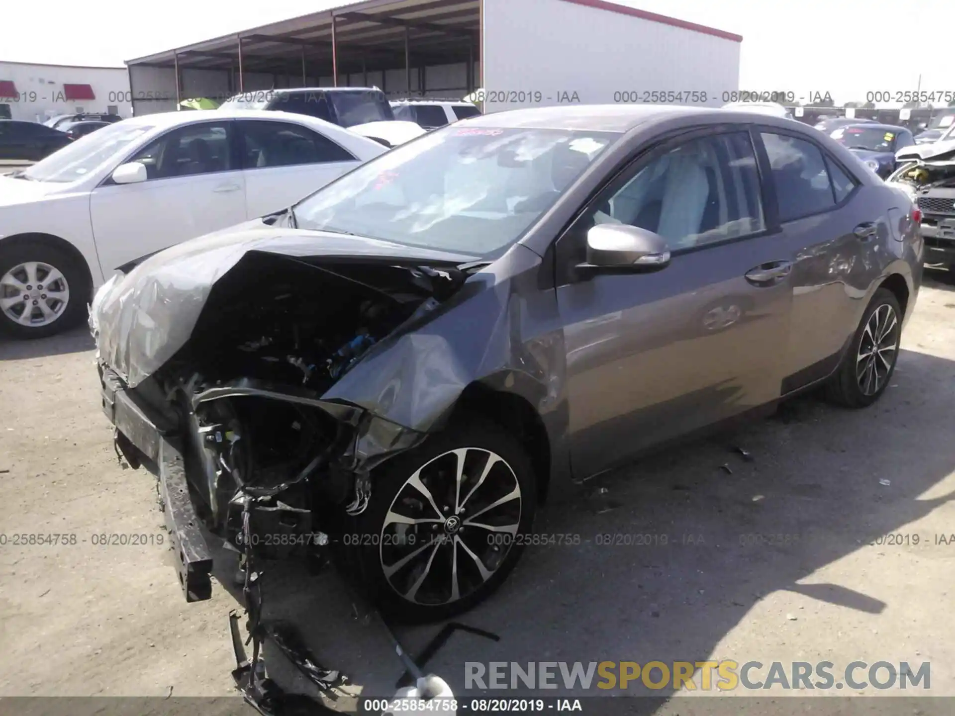 2 Photograph of a damaged car 5YFBURHE6KP896055 TOYOTA COROLLA 2019