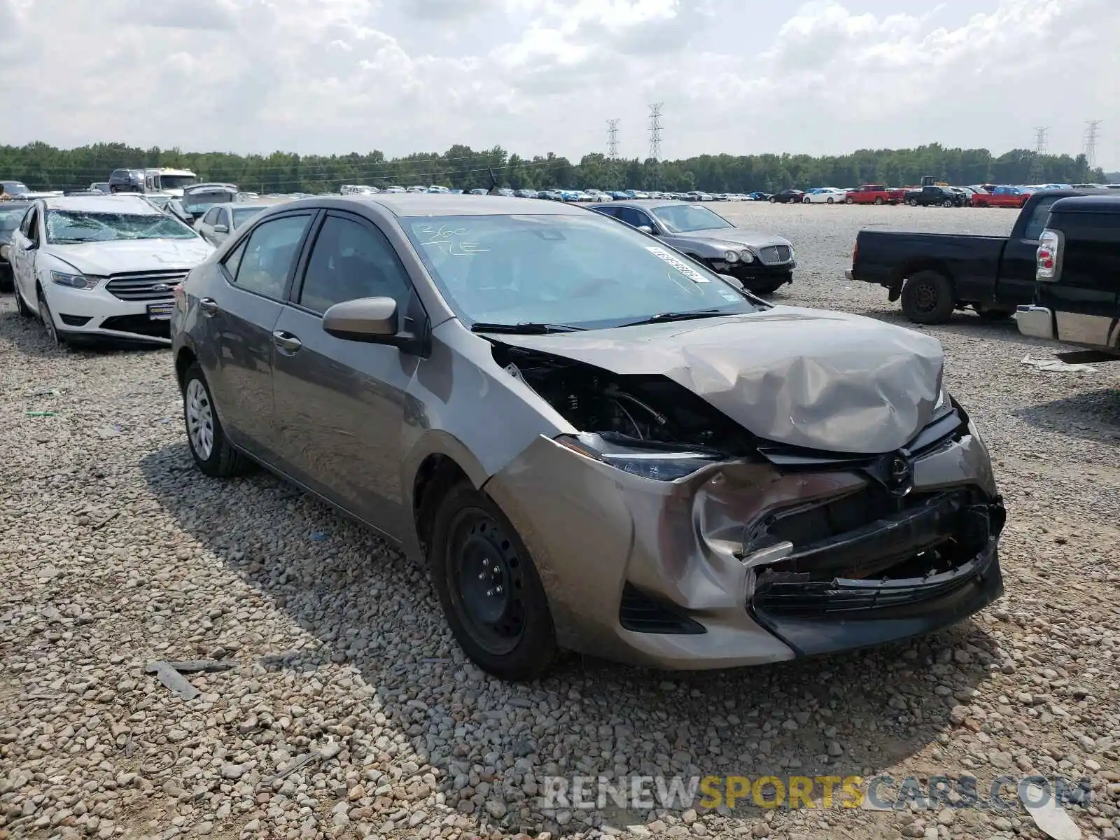 1 Photograph of a damaged car 5YFBURHE6KP896122 TOYOTA COROLLA 2019