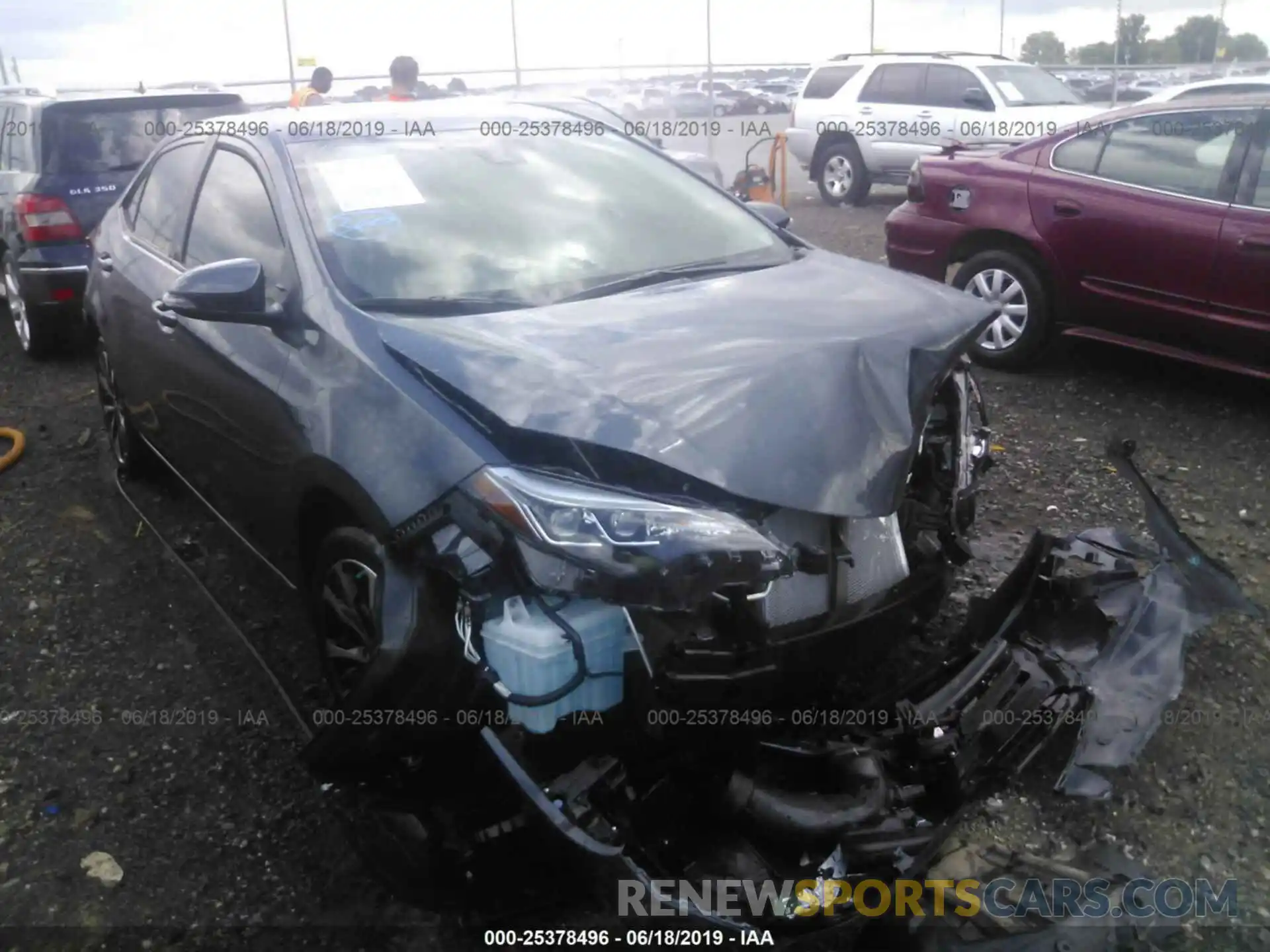 1 Photograph of a damaged car 5YFBURHE6KP896217 TOYOTA COROLLA 2019