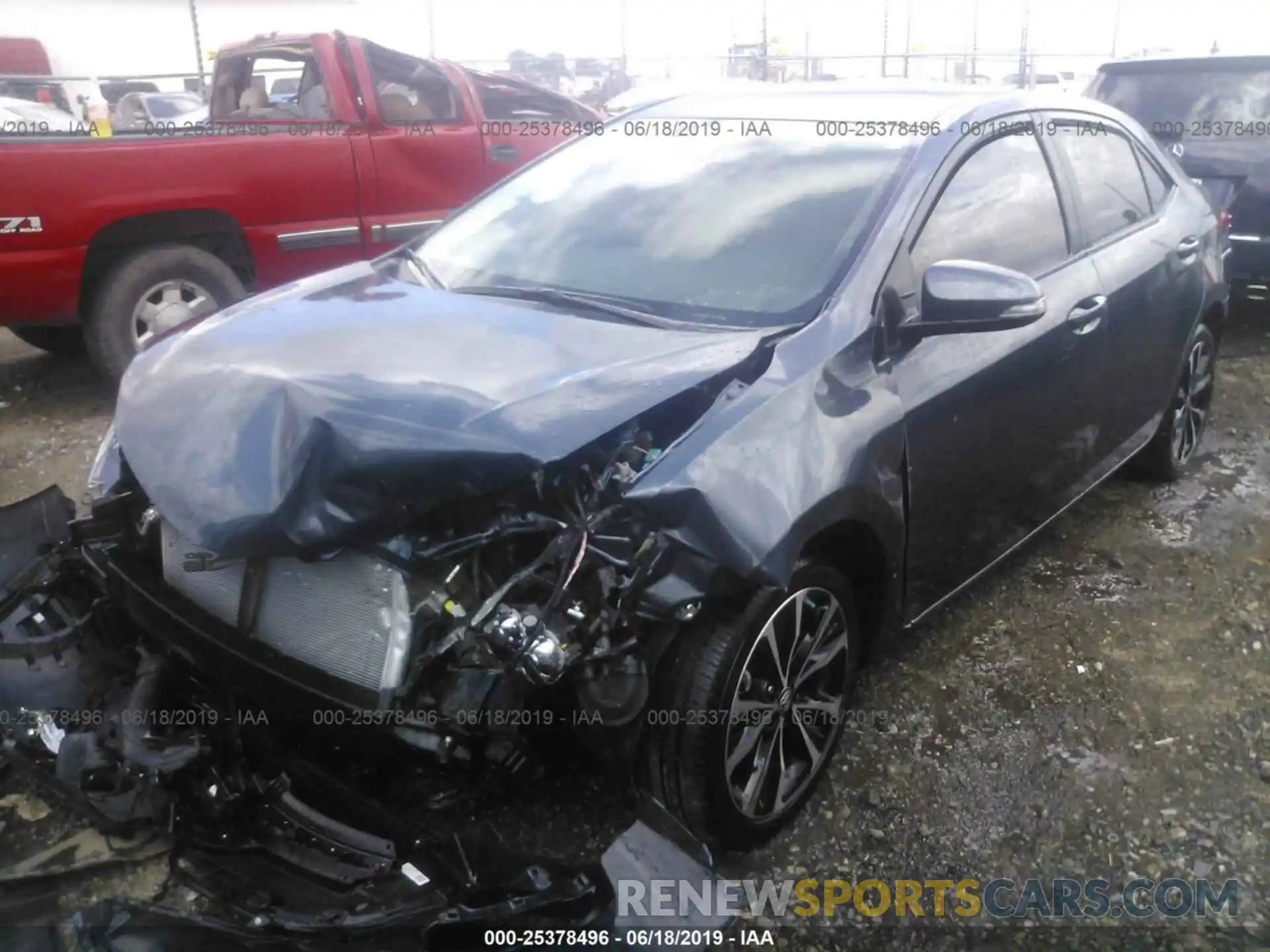 2 Photograph of a damaged car 5YFBURHE6KP896217 TOYOTA COROLLA 2019